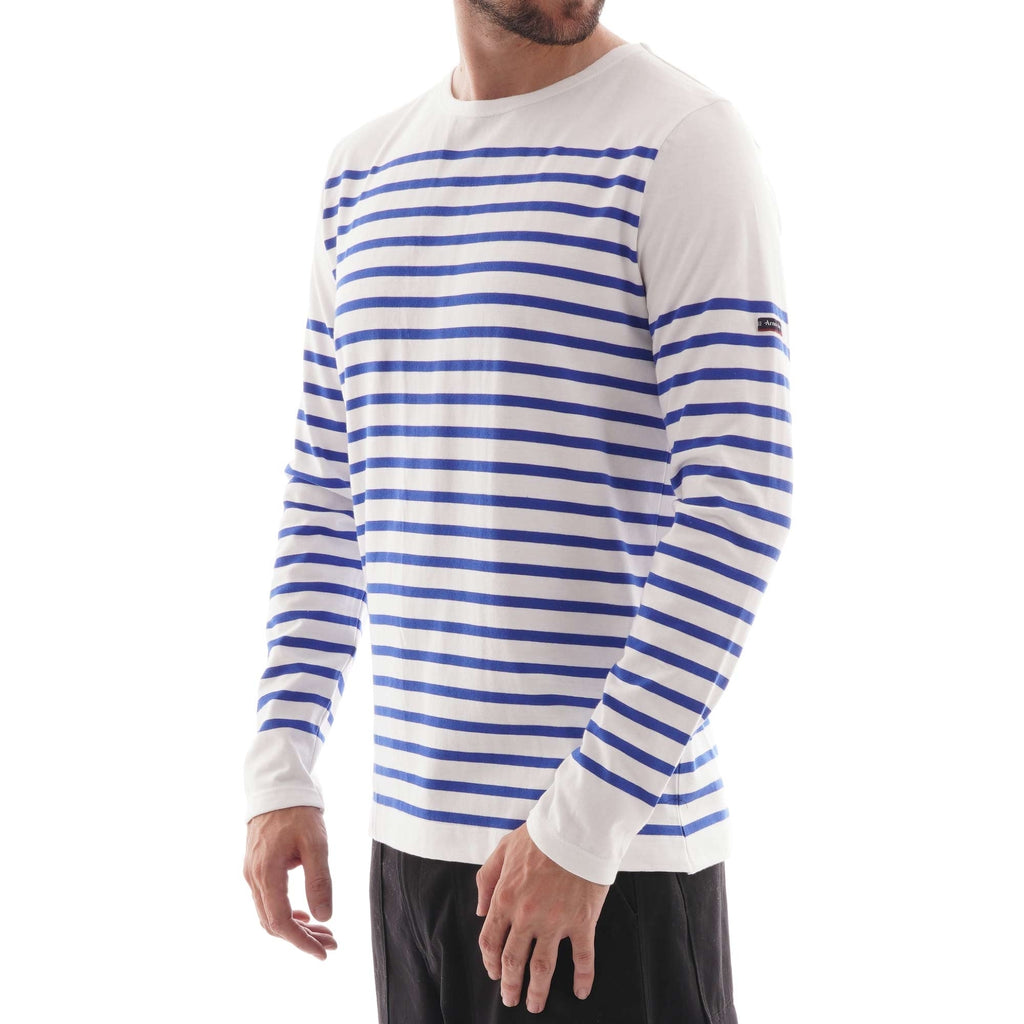Armor Lux Striped Jersey - White/Blue
