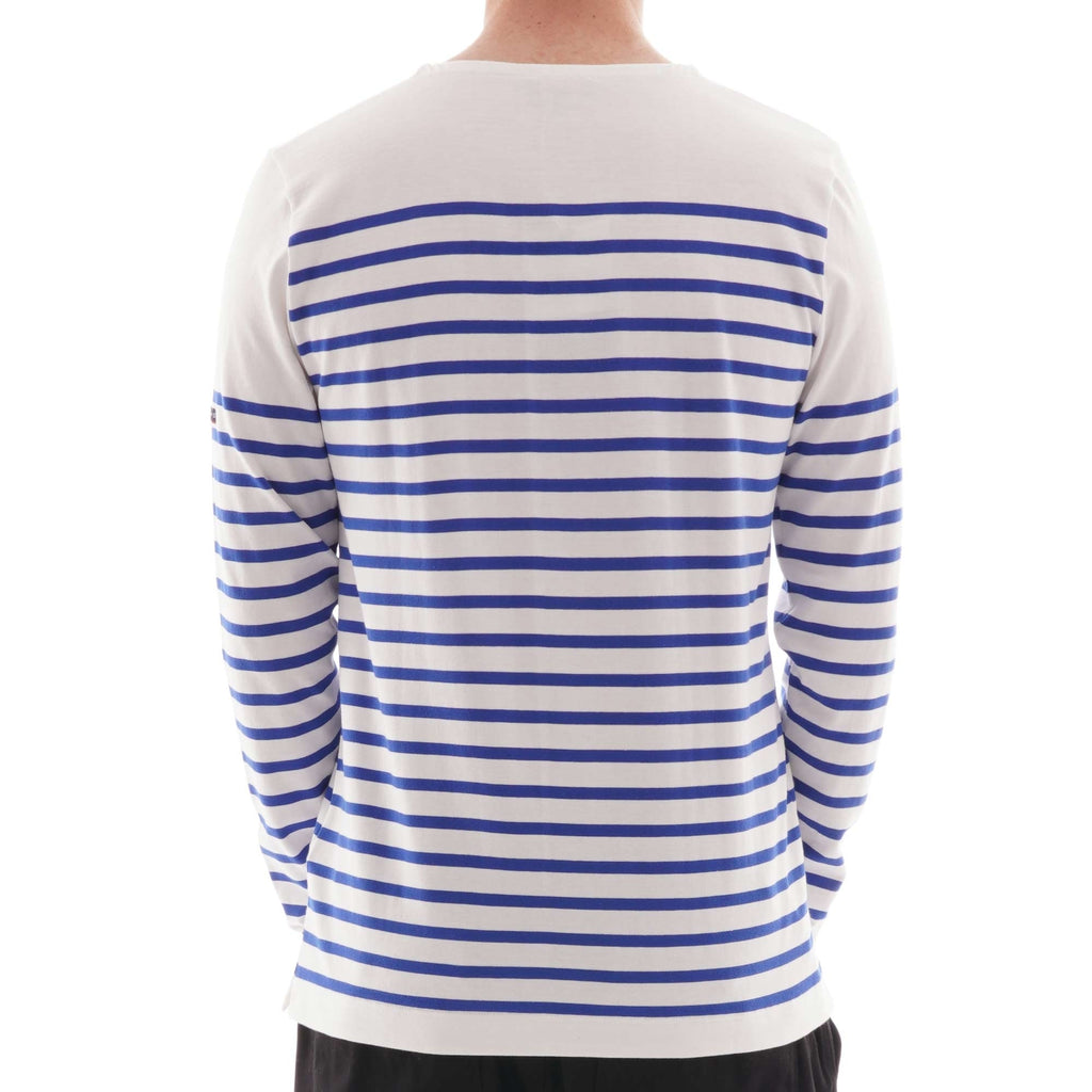 Armor Lux Striped Jersey - White/Blue
