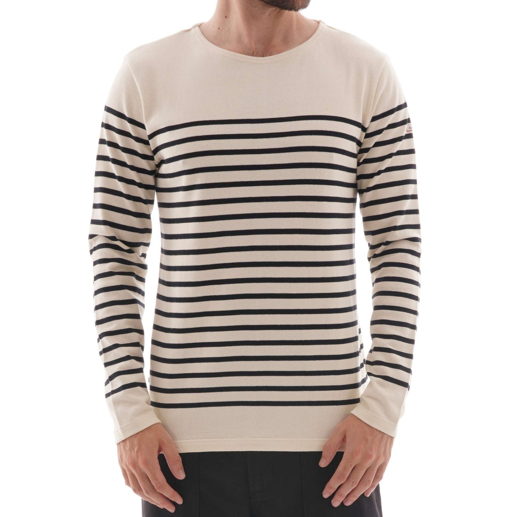 Armor Lux Breton Striped Sweatshirt - Natural/Navy