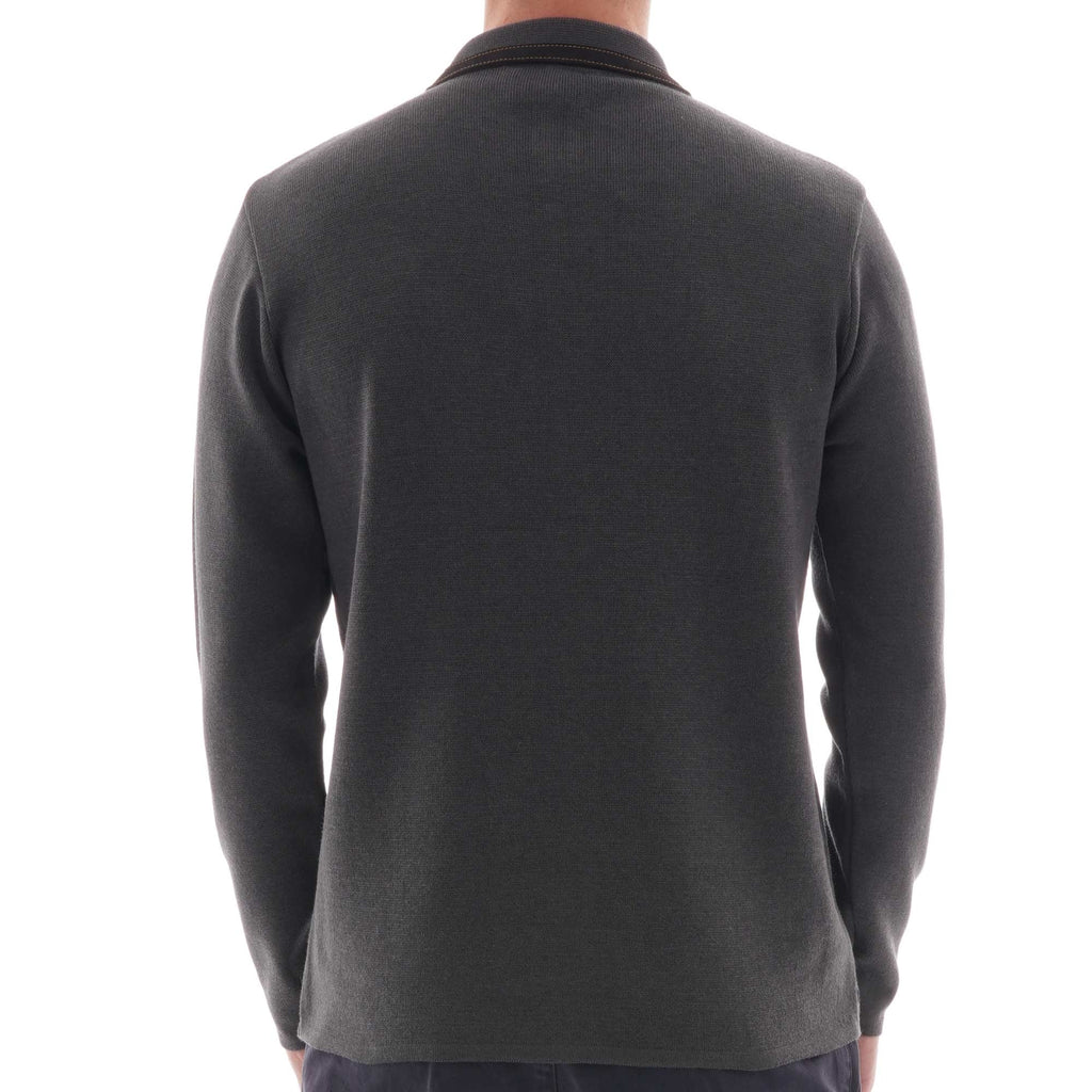 Gabicci Vintage Button Up Block Cardigan - Grey
