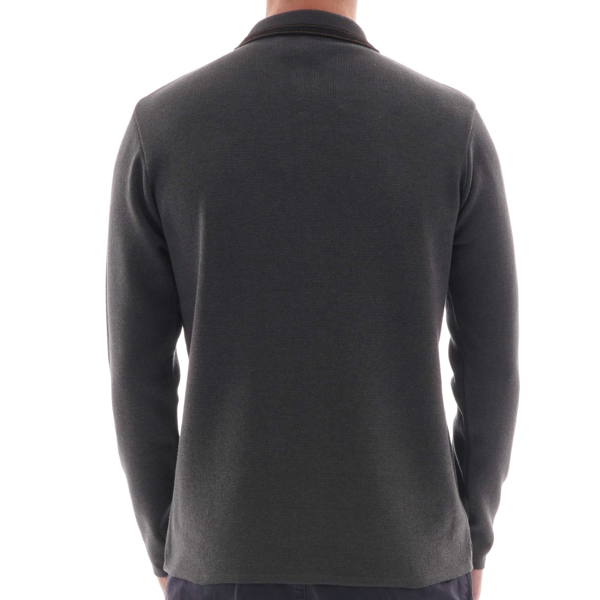 Gabicci Vintage Button Up Block Cardigan - Grey