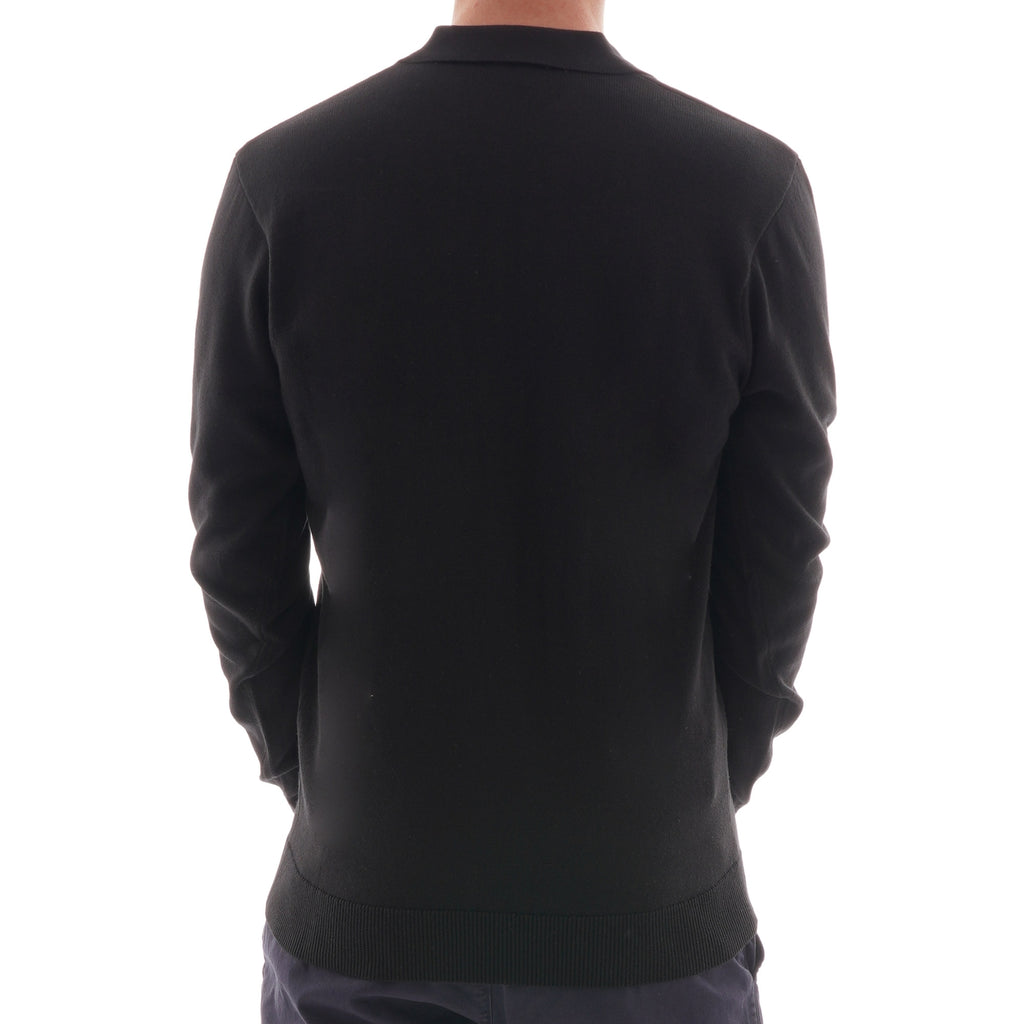 Gabicci Vintage Francesco Knitted Polo Shirt - Black