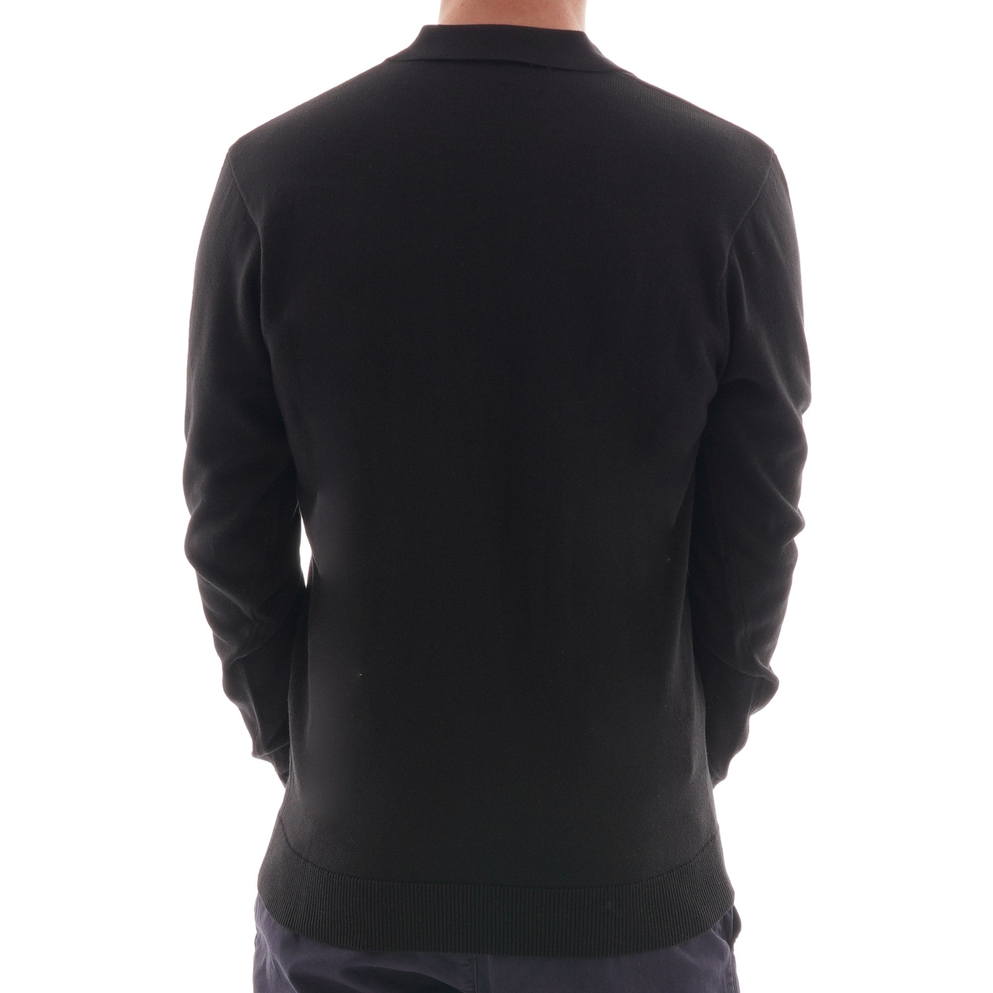 Gabicci Vintage Francesco Knitted Polo Shirt - Black