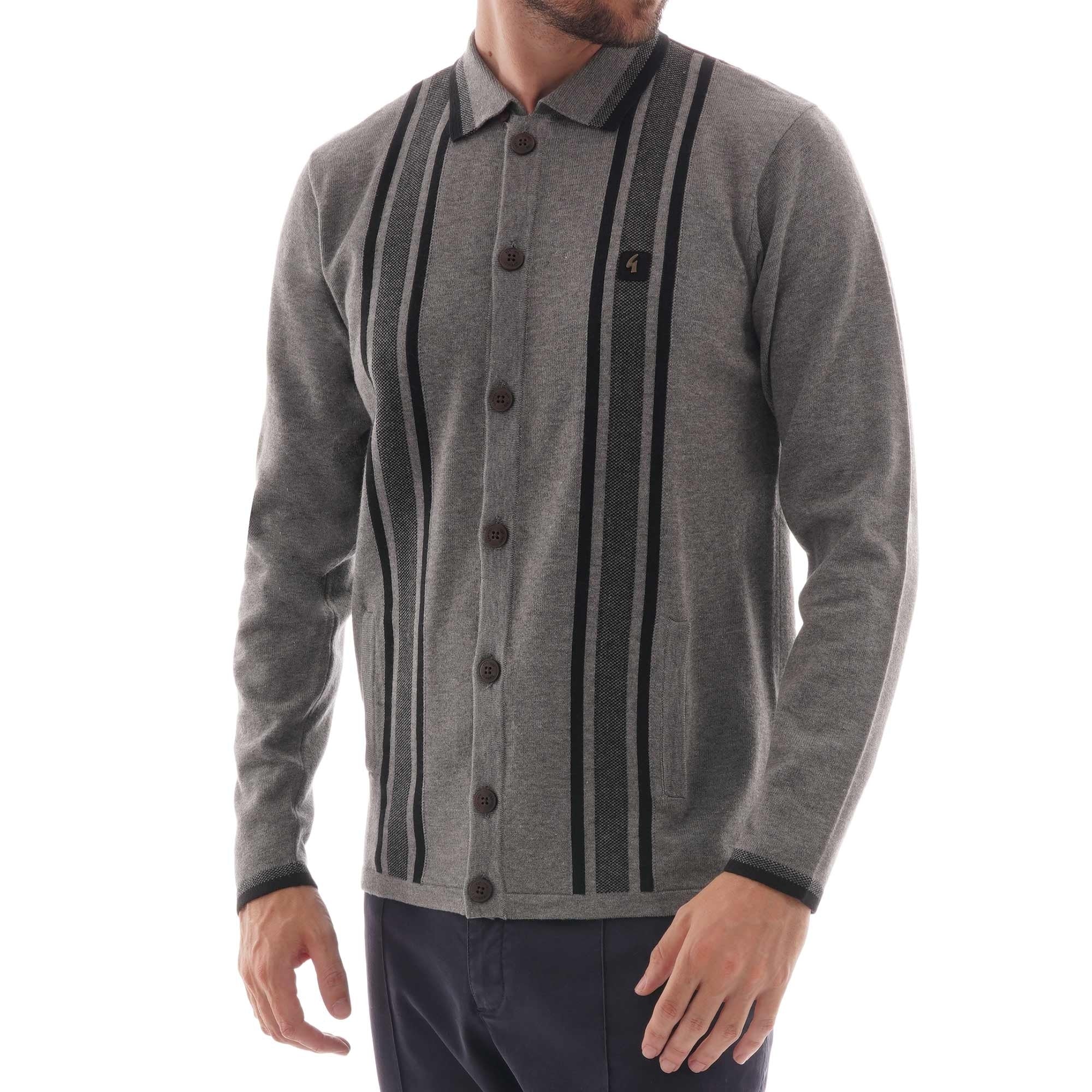 Gabicci Vintage Guido Knitwear Cardigan - Grey