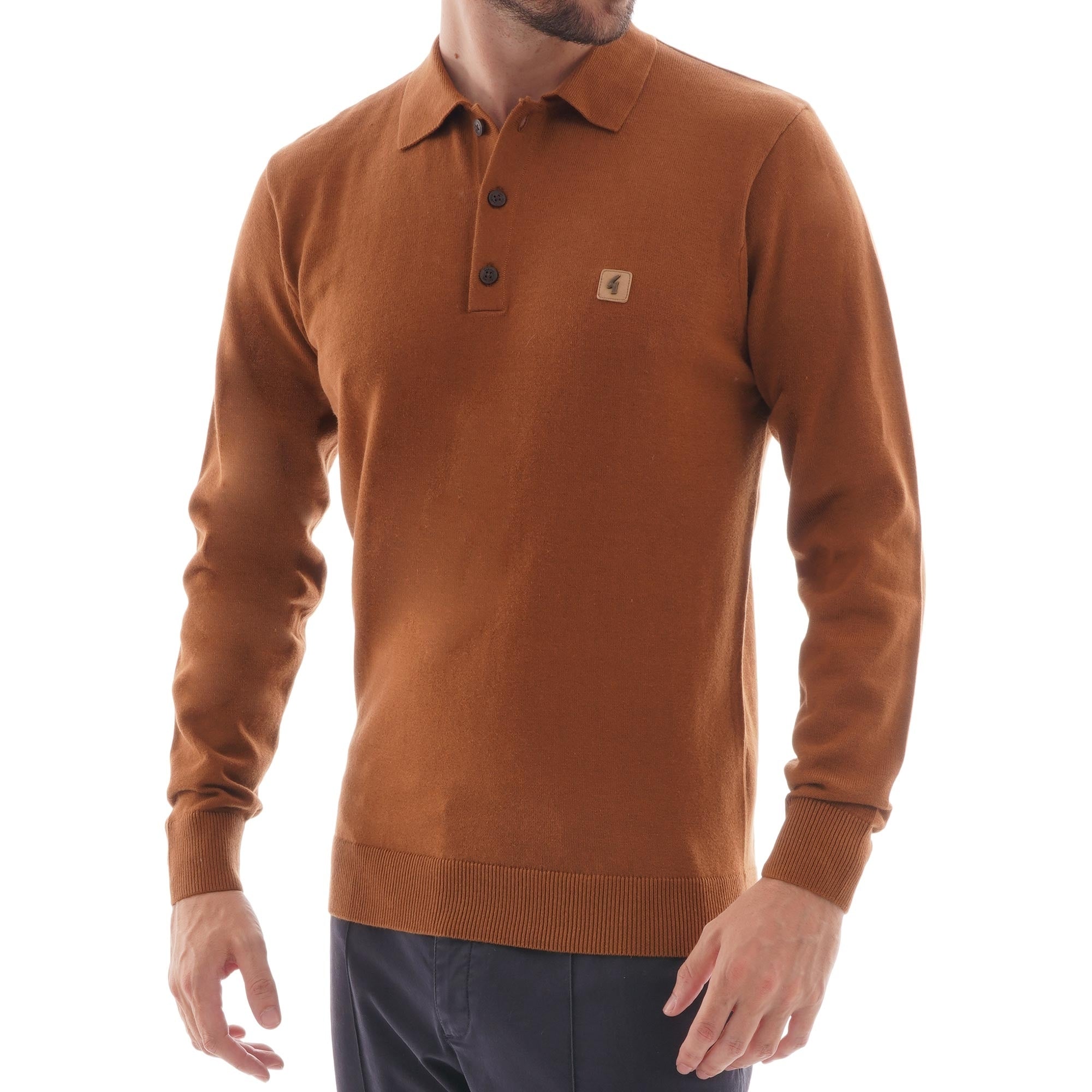 Gabicci Vintage Francesco knitted Polo Shirt - Honeycomb