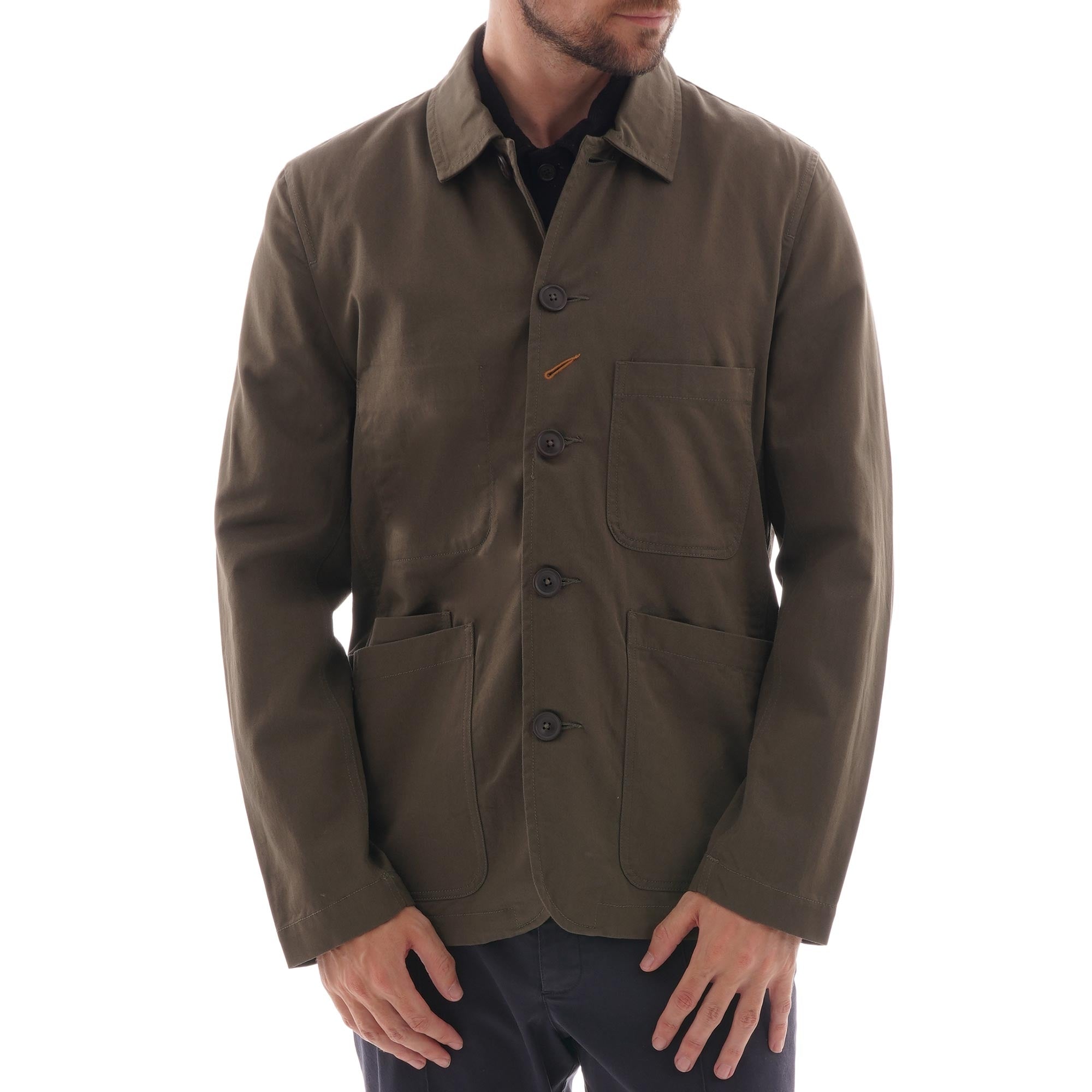 Universal Works Twill Bakers Jacket - Olive