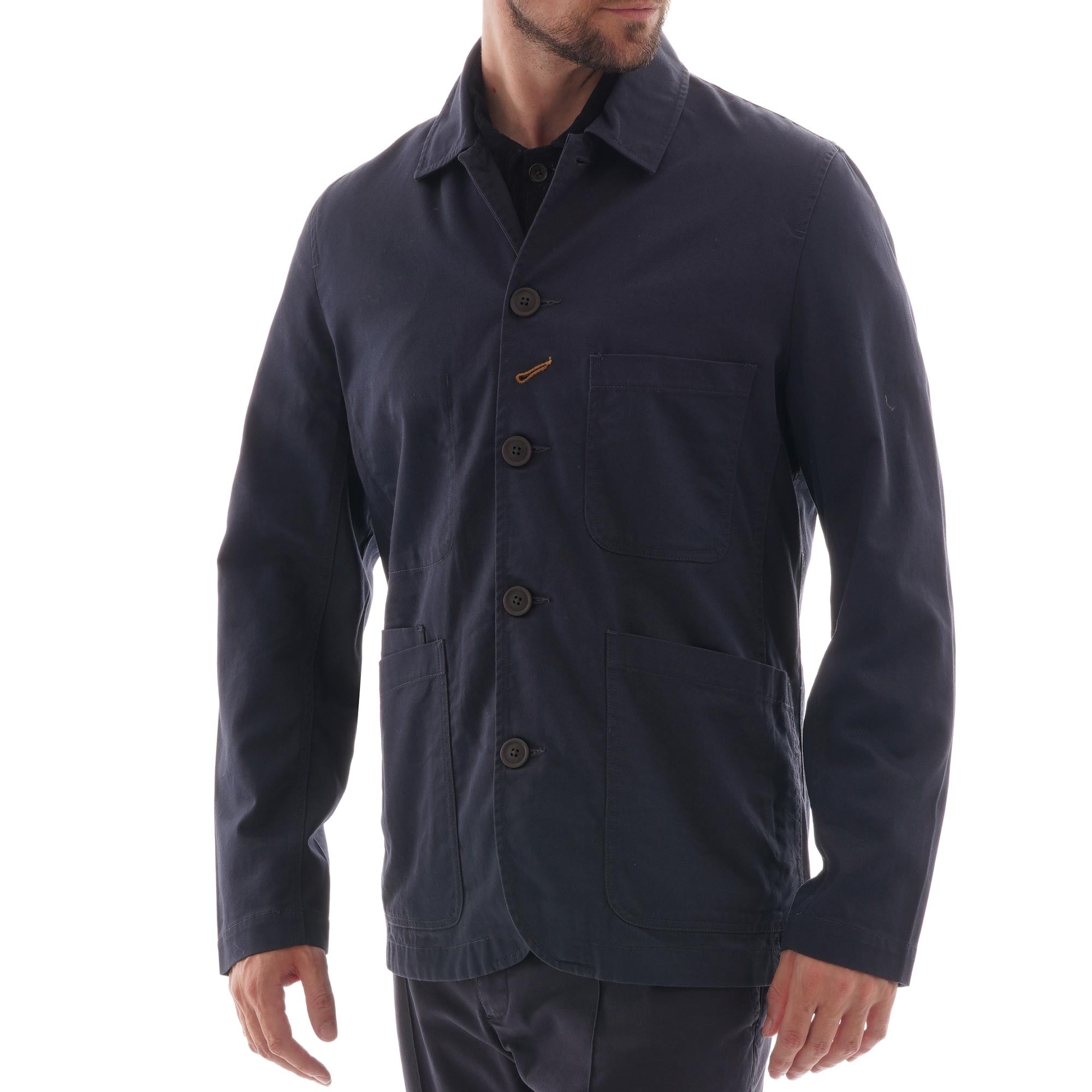 Universal Works Twill Bakers Jacket - Navy