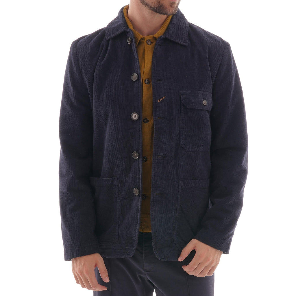 Universal Works Norfolk Bakers Jacket - Navy