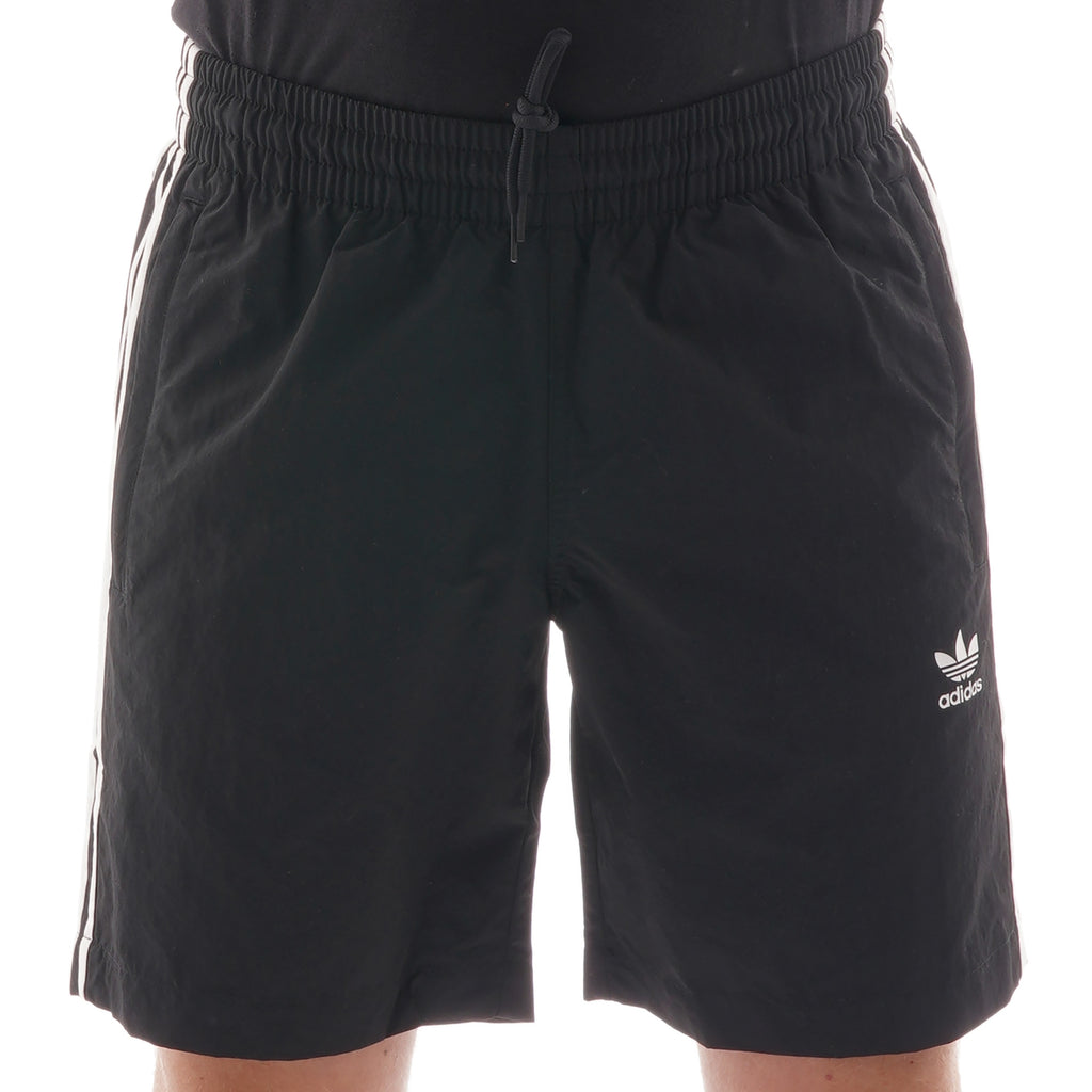 Adidas Originals Adidas 3 stripe swim shorts - Black
