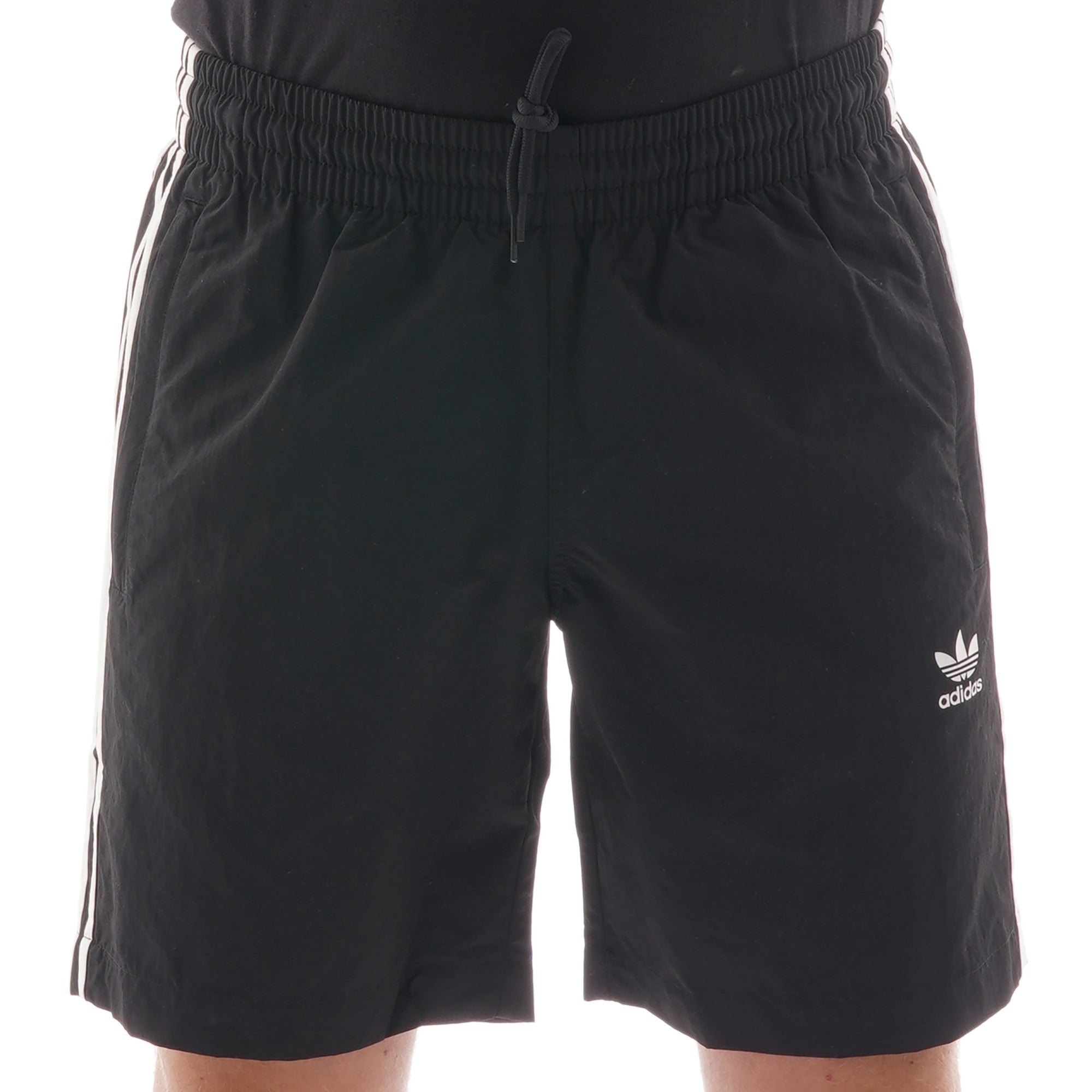 Adidas Originals Adidas 3 stripe swim shorts - Black