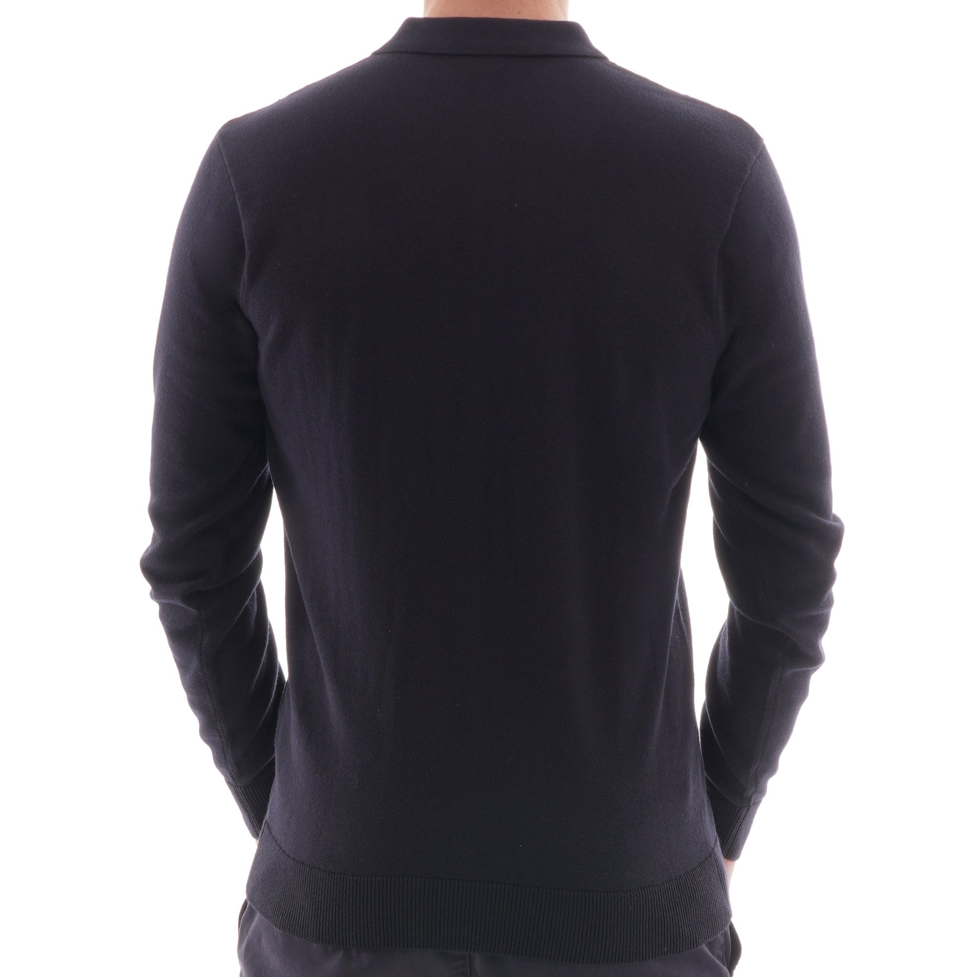 Gabicci Vintage Striped Knitted Polo Shirt - Navy