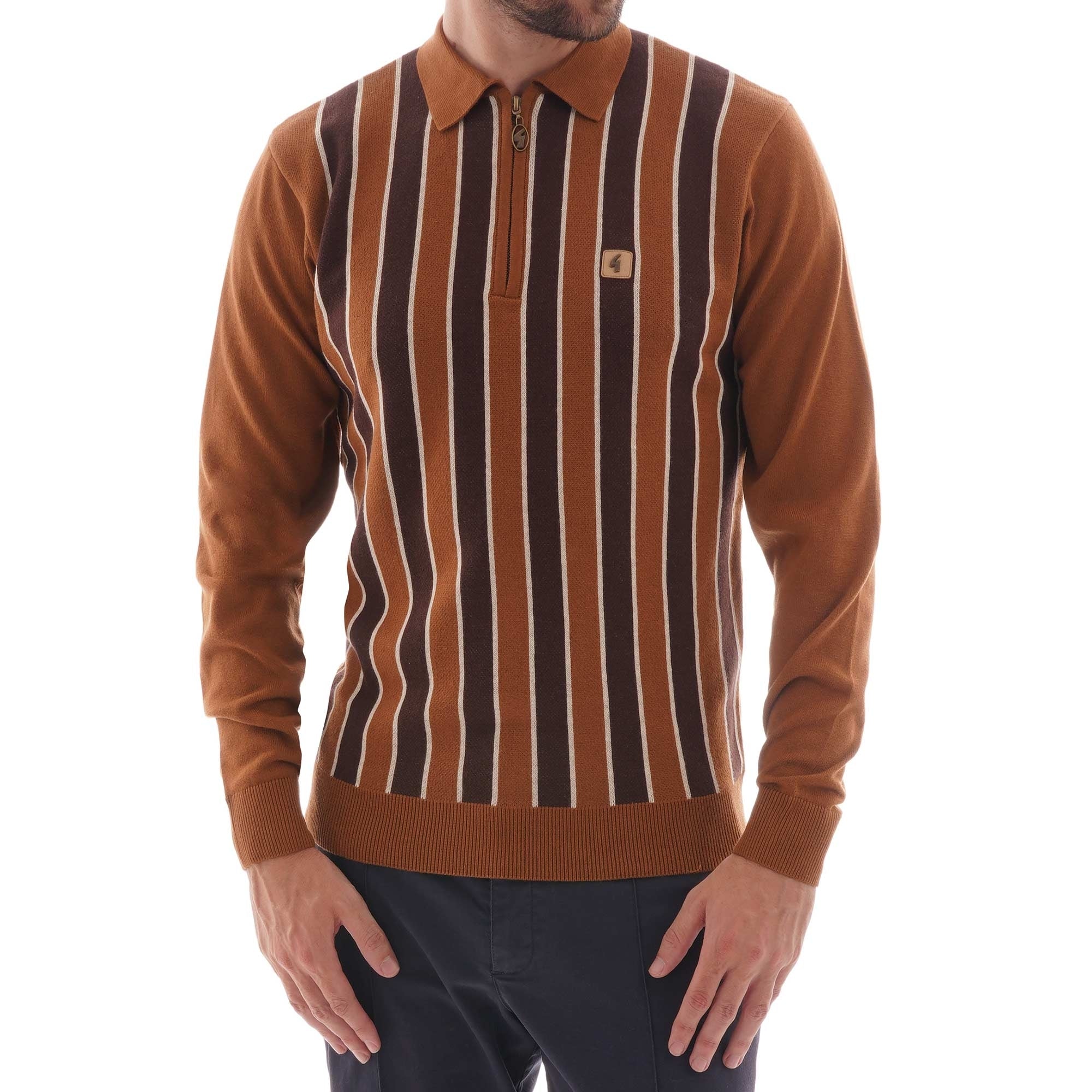 Gabicci Vintage Gabicci Half Zip Knitwear - Honeycomb