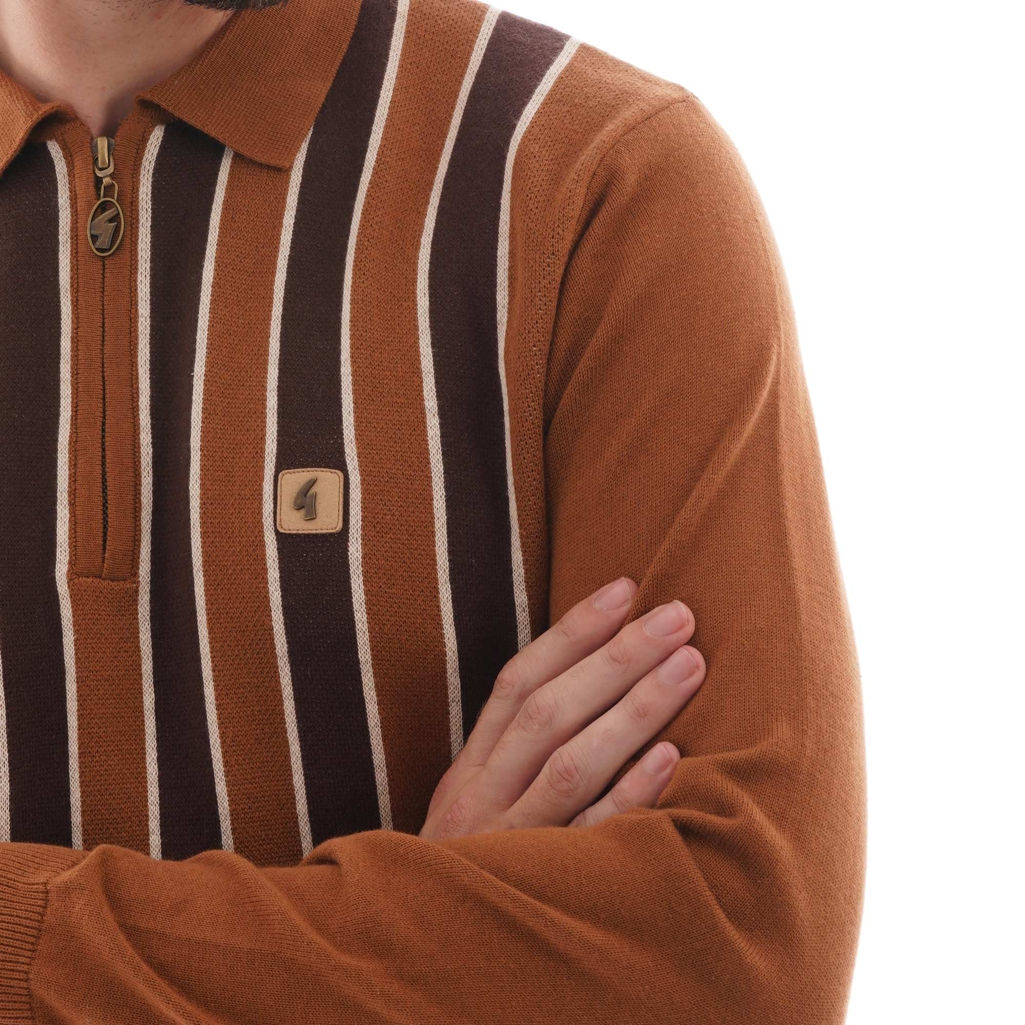 Gabicci Vintage Gabicci Half Zip Knitwear - Honeycomb