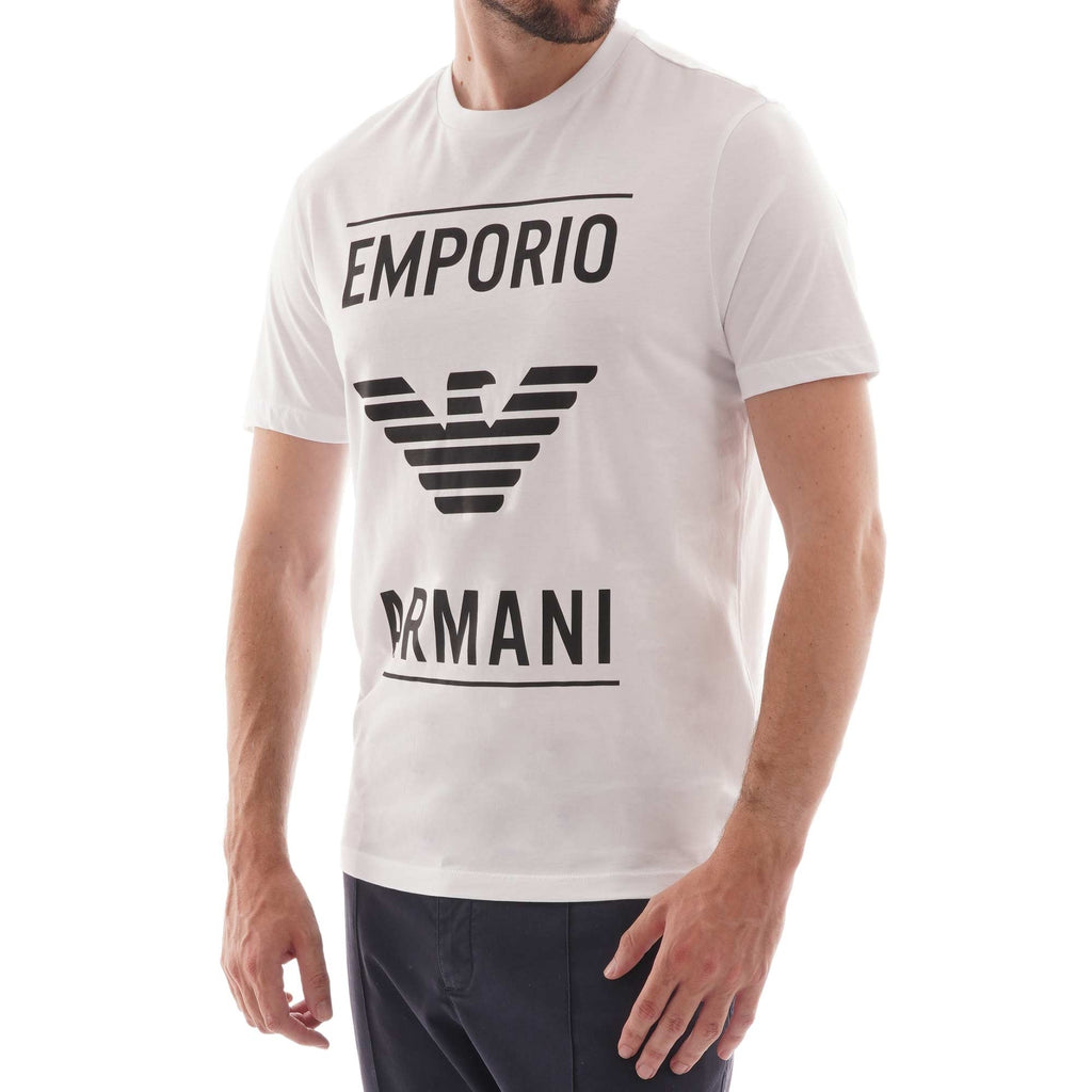 Emporio Armani Block Logo T-Shirt - White