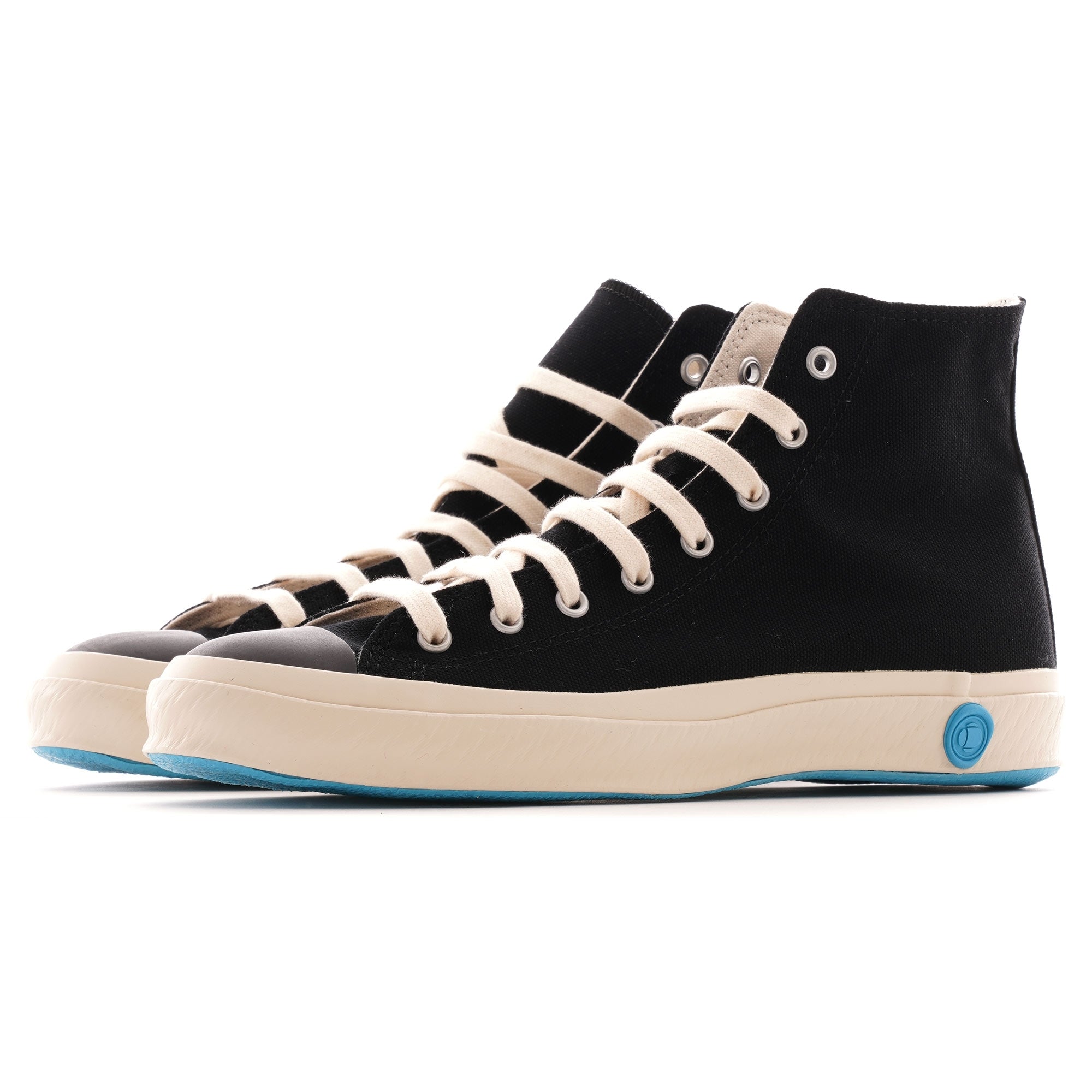 01JP High Canvas Sneakers - Black