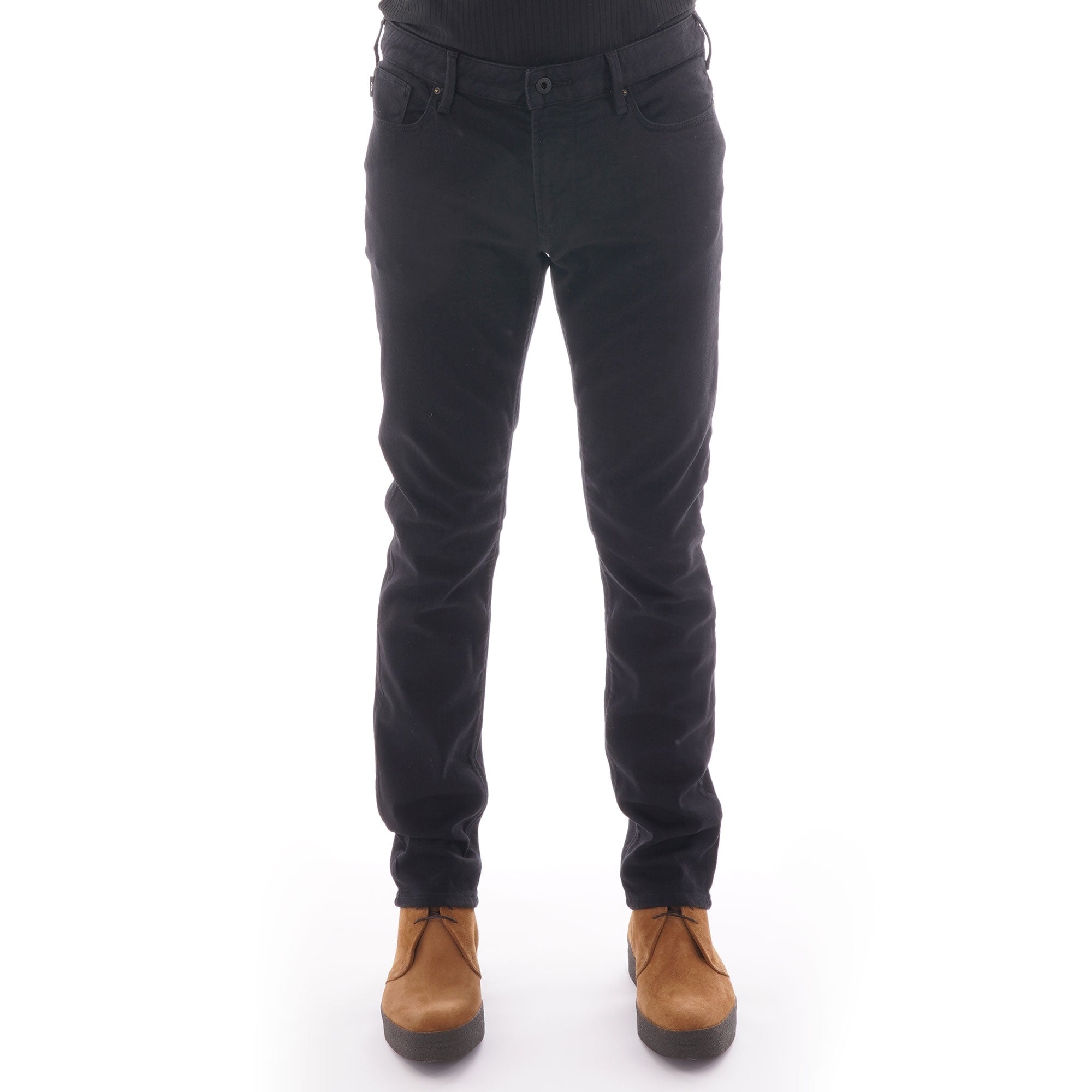 Emporio Armani Slim-Fit J06 Logo Patch Jeans - Black