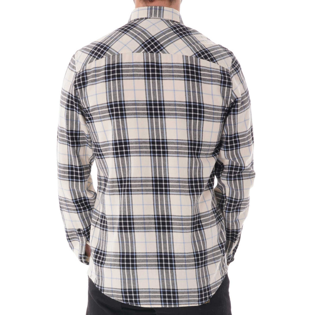 AMI Button Down Flannel Shirt - Blue/White Check