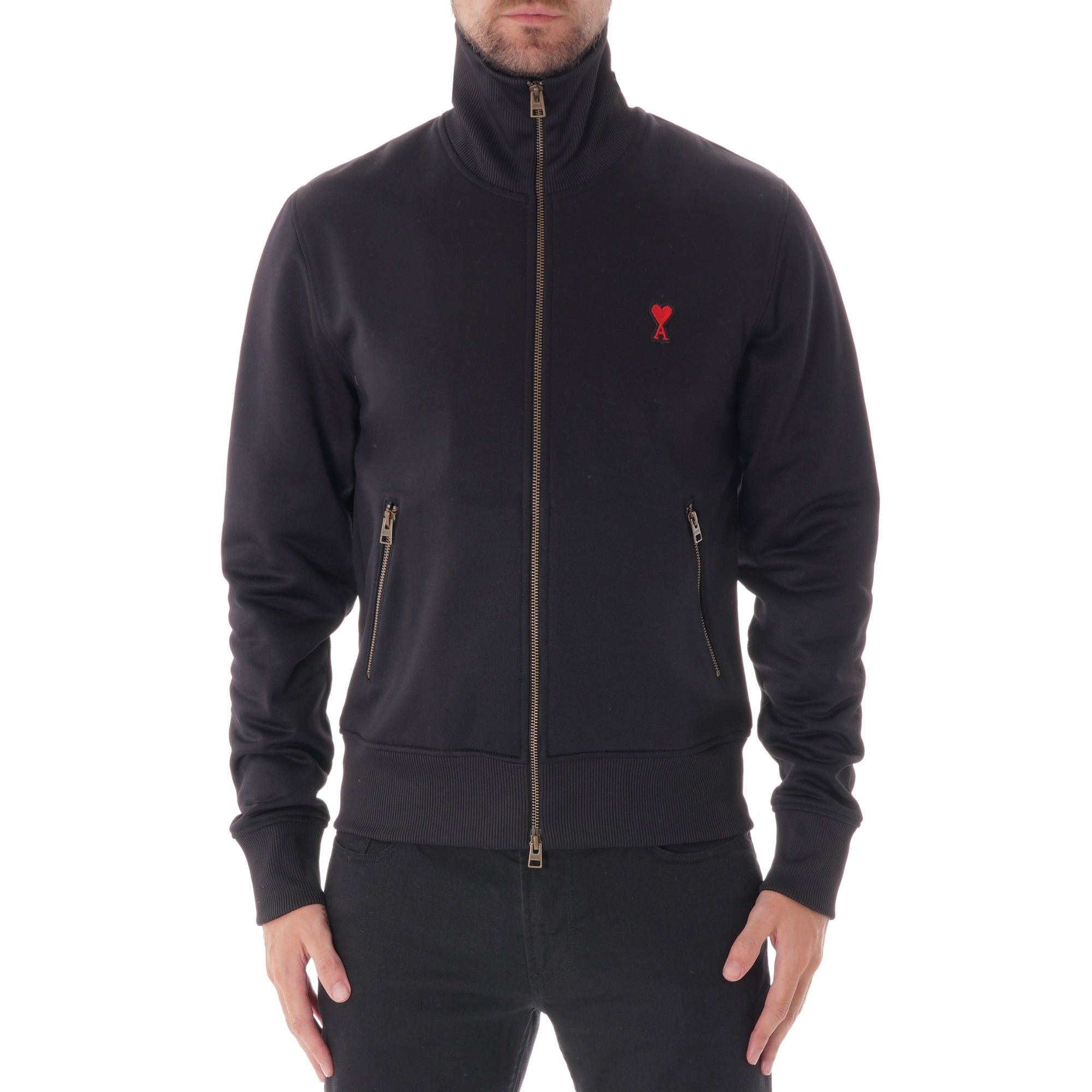 AMI Zip Up Sweatshirt - Black
