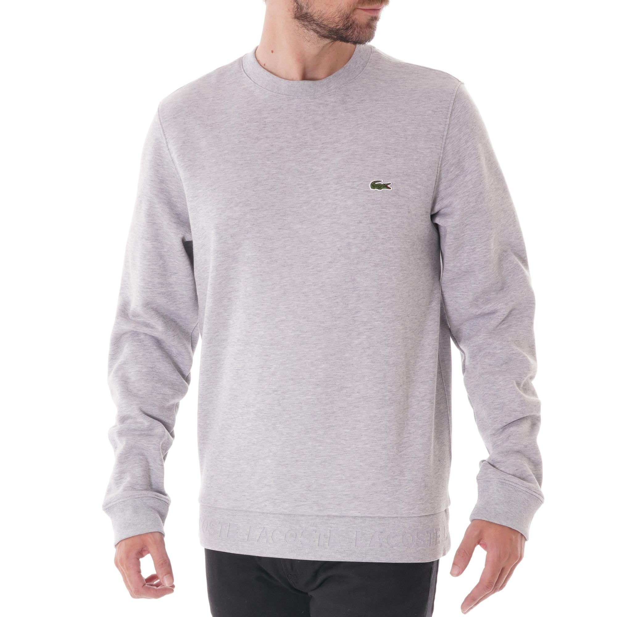 Lacoste Sport Crew Neck Sweatshirt - Grey – Stuarts London