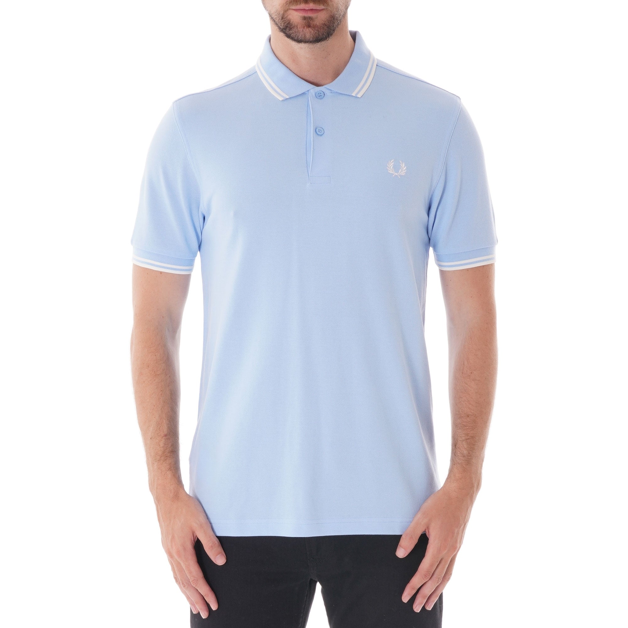 Fred Perry Twin Tipped Polo Shirt - Summer Blue
