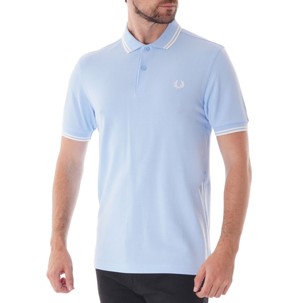 Fred Perry Twin Tipped Polo Shirt - Summer Blue