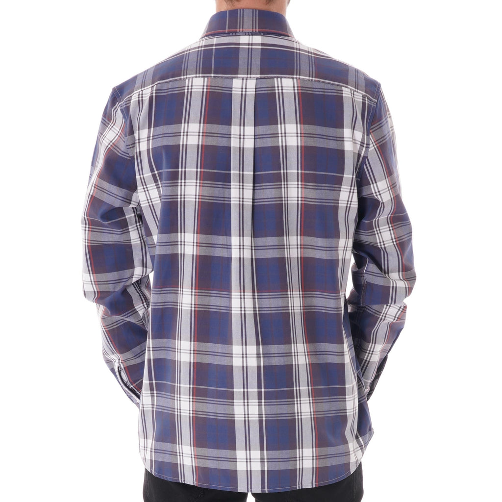Fred Perry Twill Check Shirt - Midnight Blue