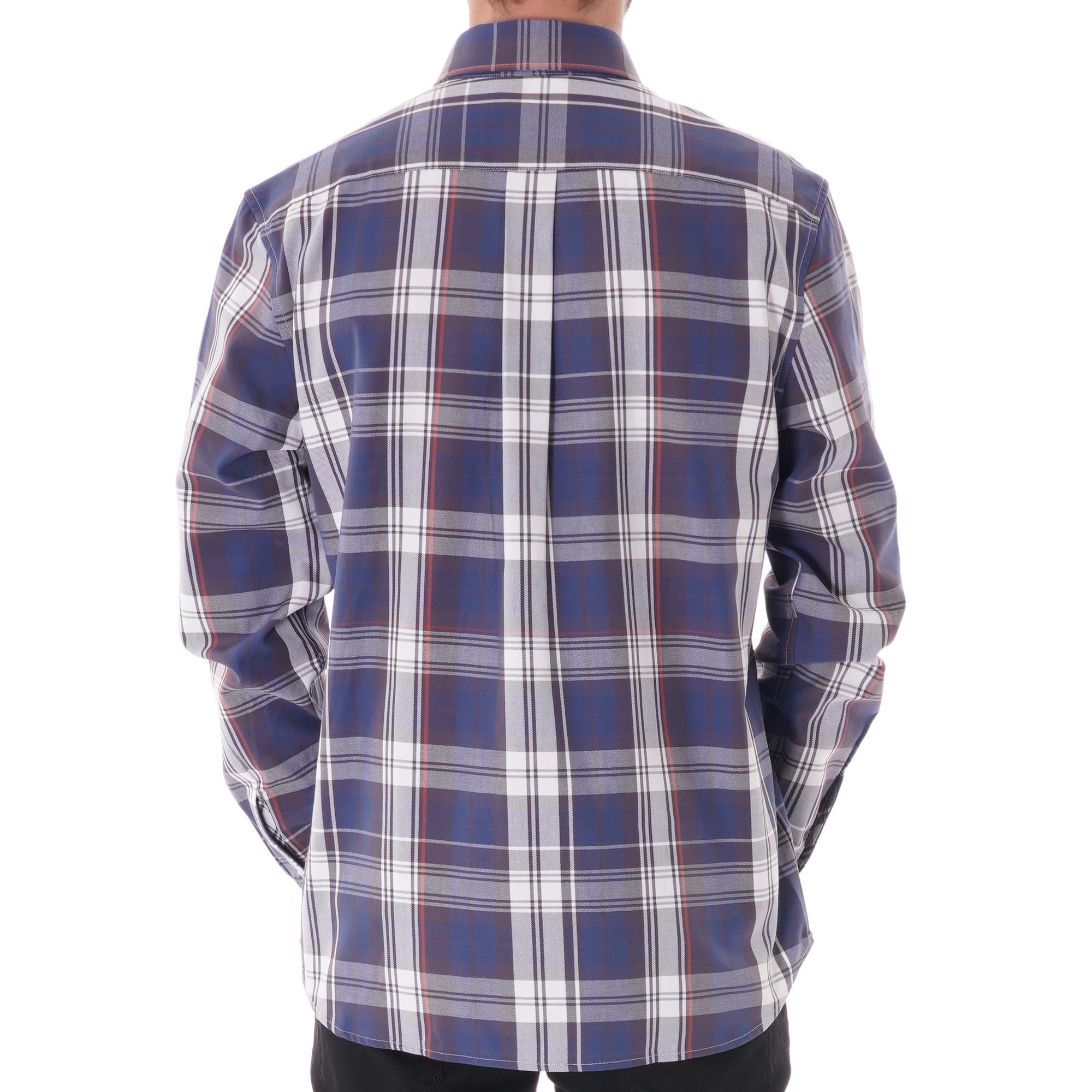Fred Perry Twill Check Shirt - Midnight Blue