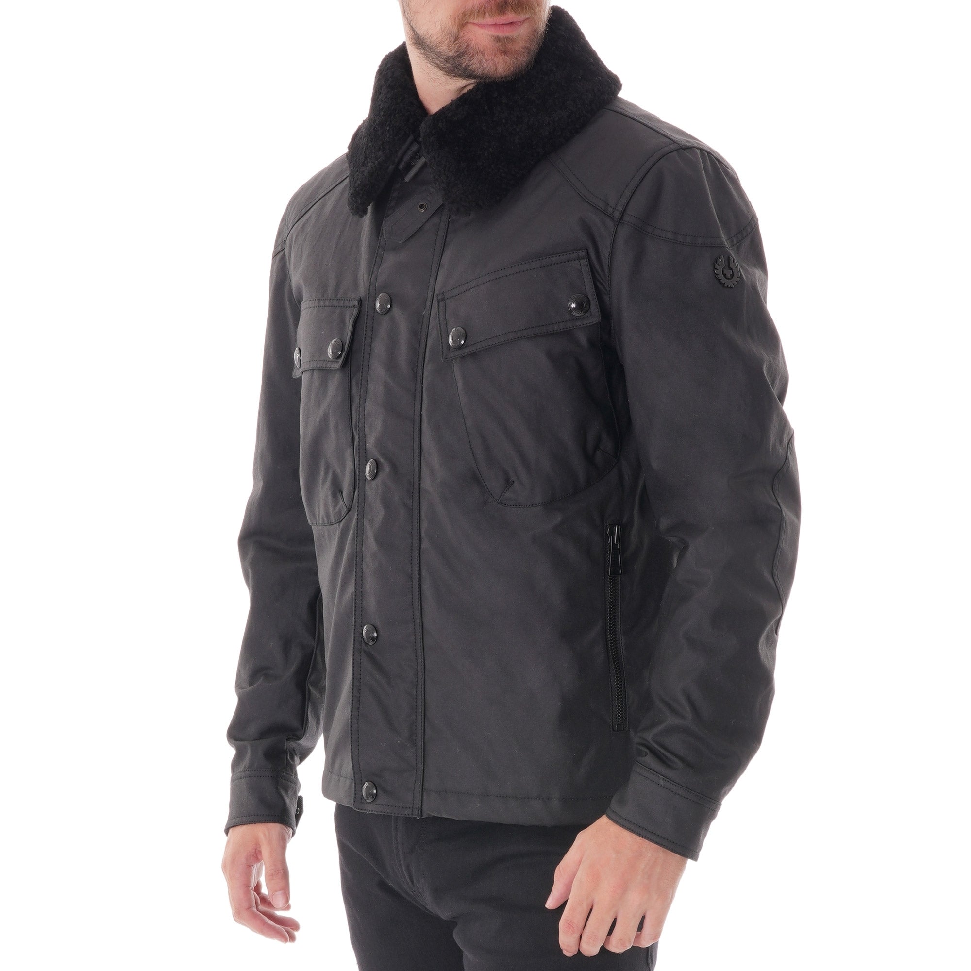 Belstaff Patrol Waxed Jacket - Black