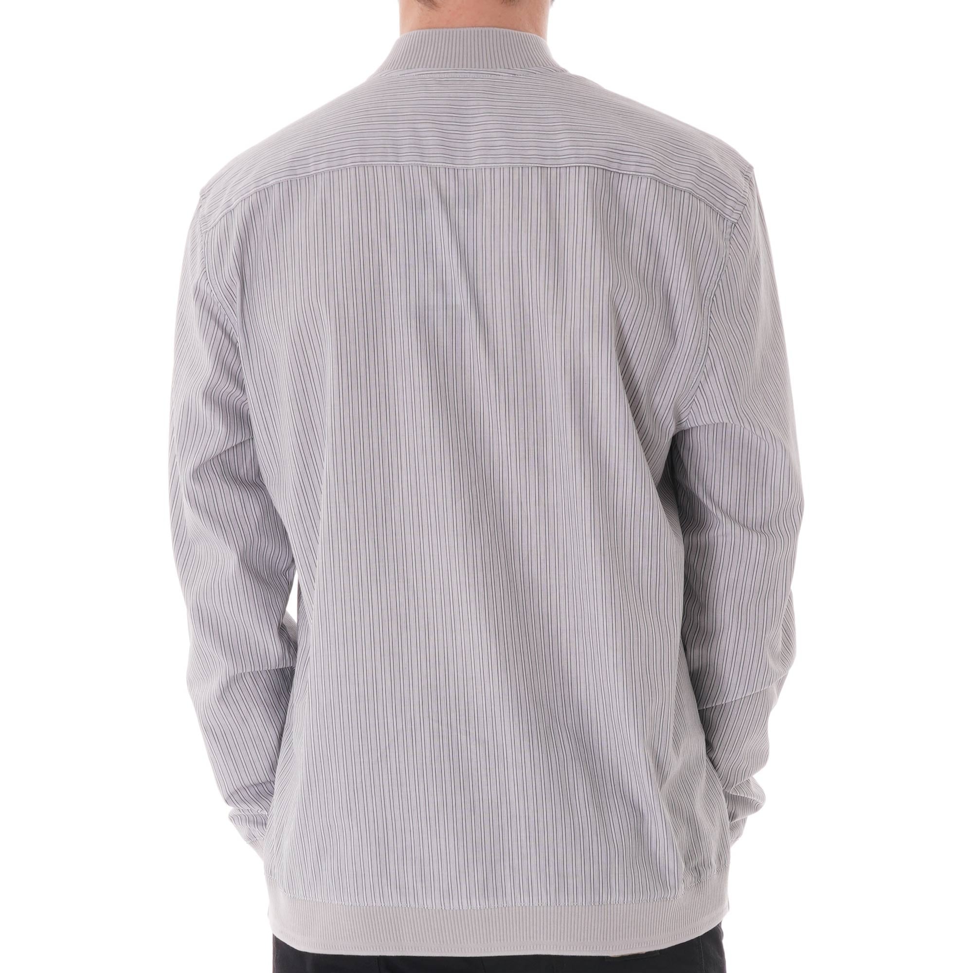 Fred Perry Striped Bomber - Grey