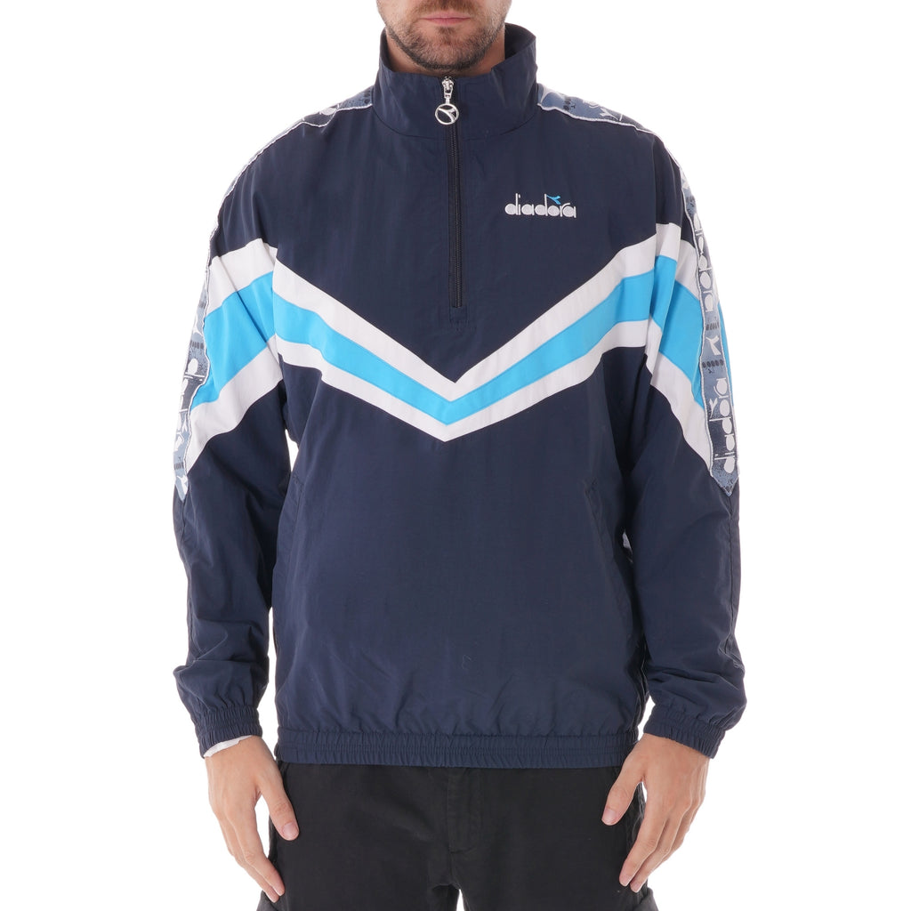 Diadora Jacket 1/2 zip MVB - Blue denim