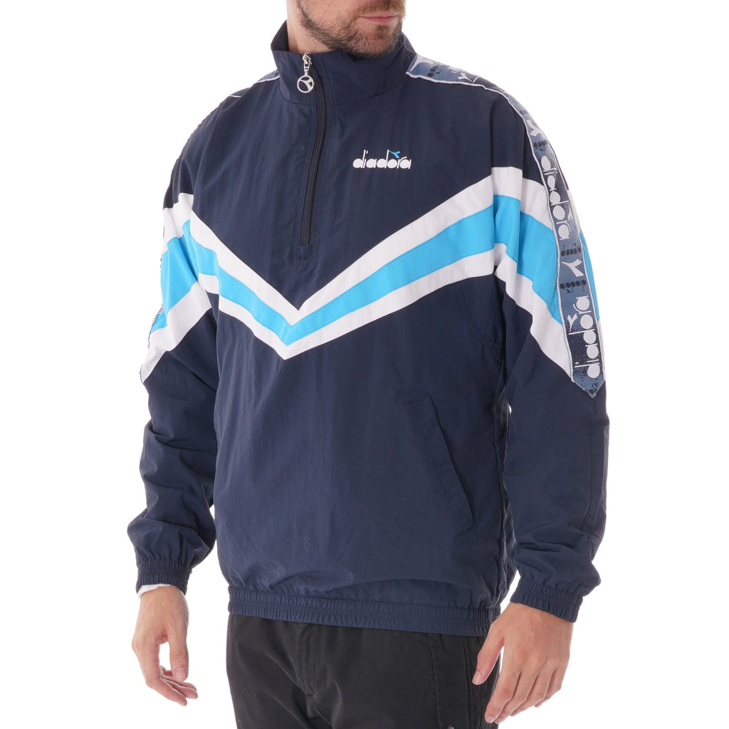 Diadora Jacket 1/2 zip MVB - Blue denim