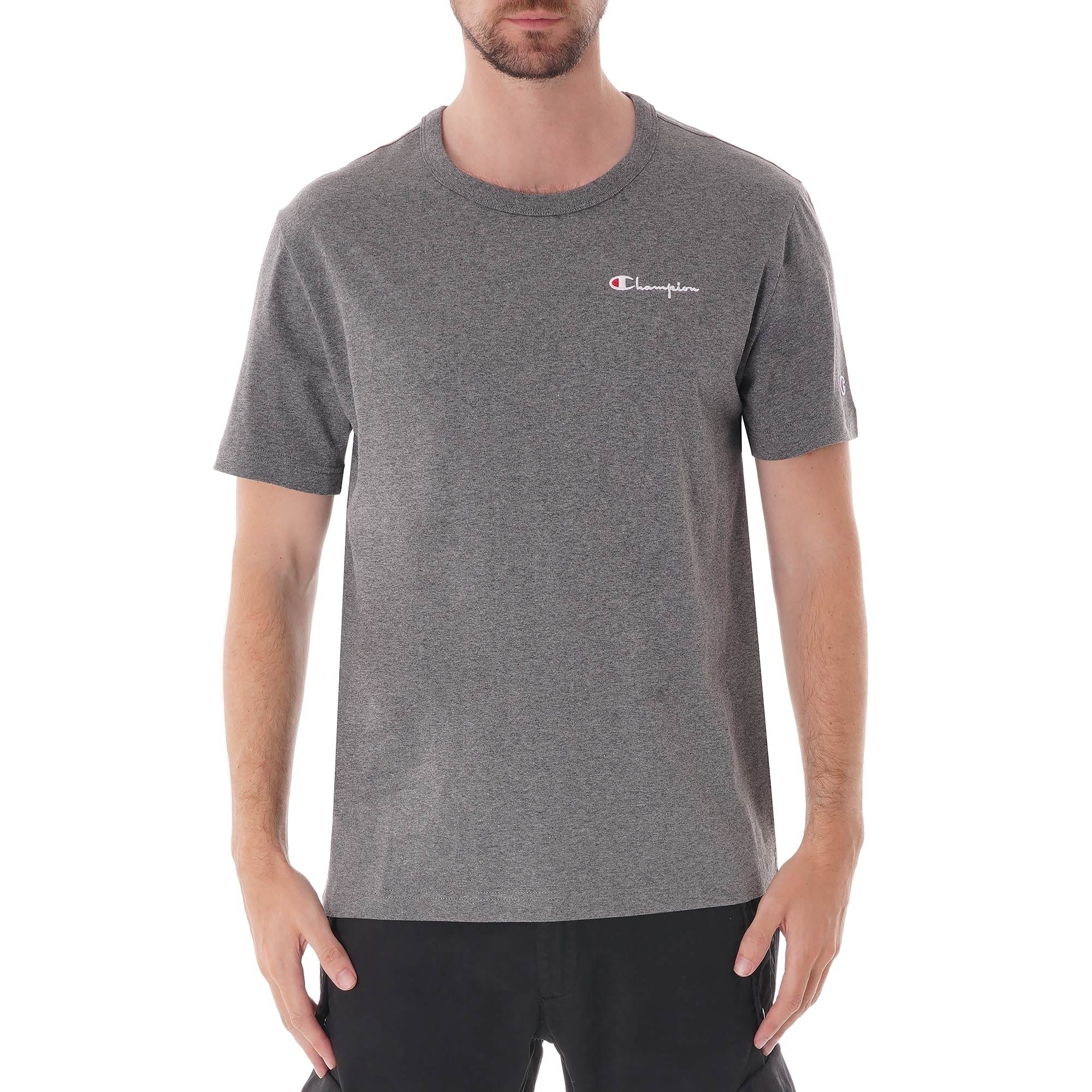 Champion Logo Crew T-Shirt - Grey