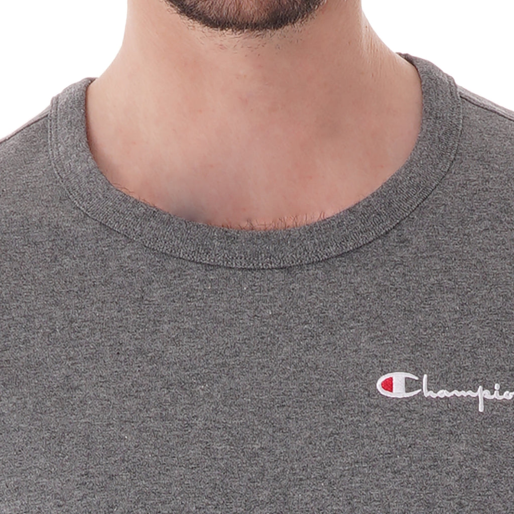 Champion Logo Crew T-Shirt - Grey