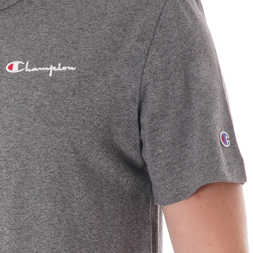 Champion Logo Crew T-Shirt - Grey