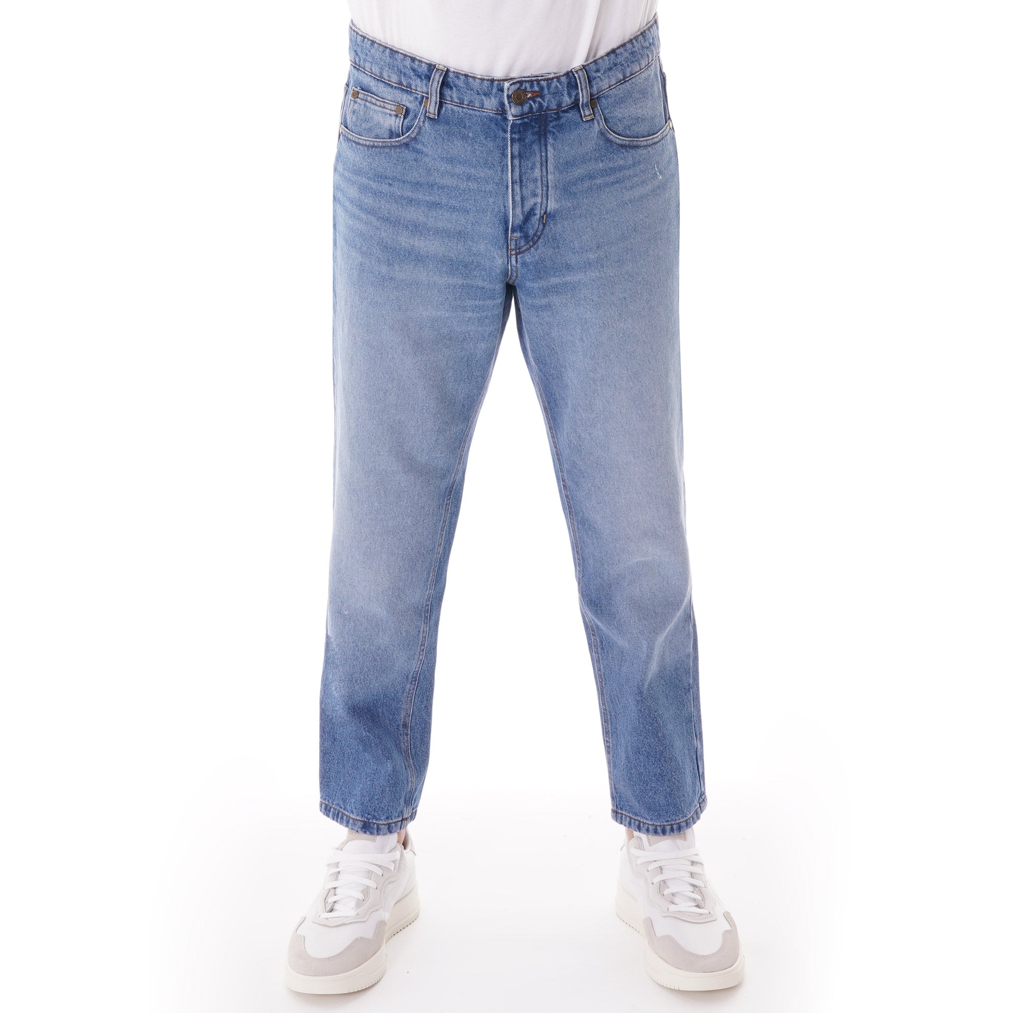 AMI Carrot Fit Jeans - Used Blue