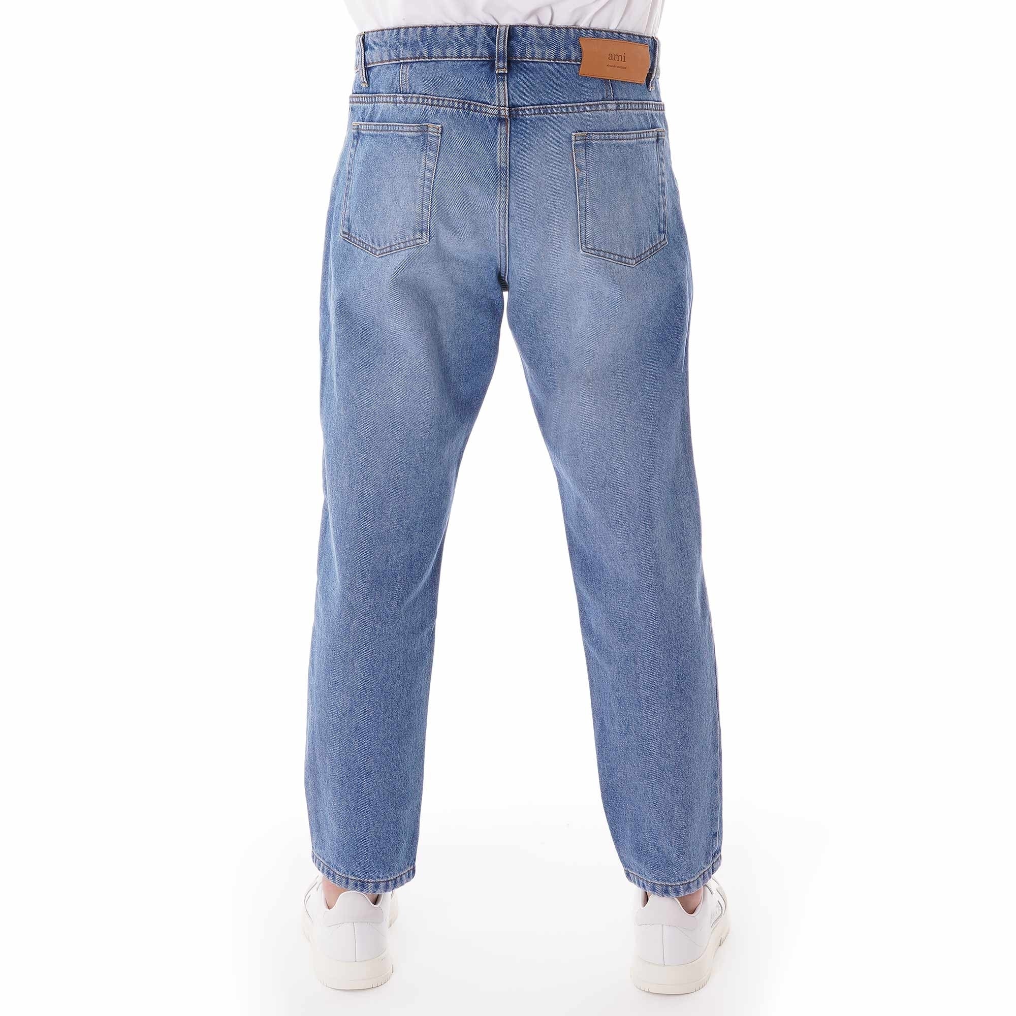 AMI Carrot Fit Jeans - Used Blue