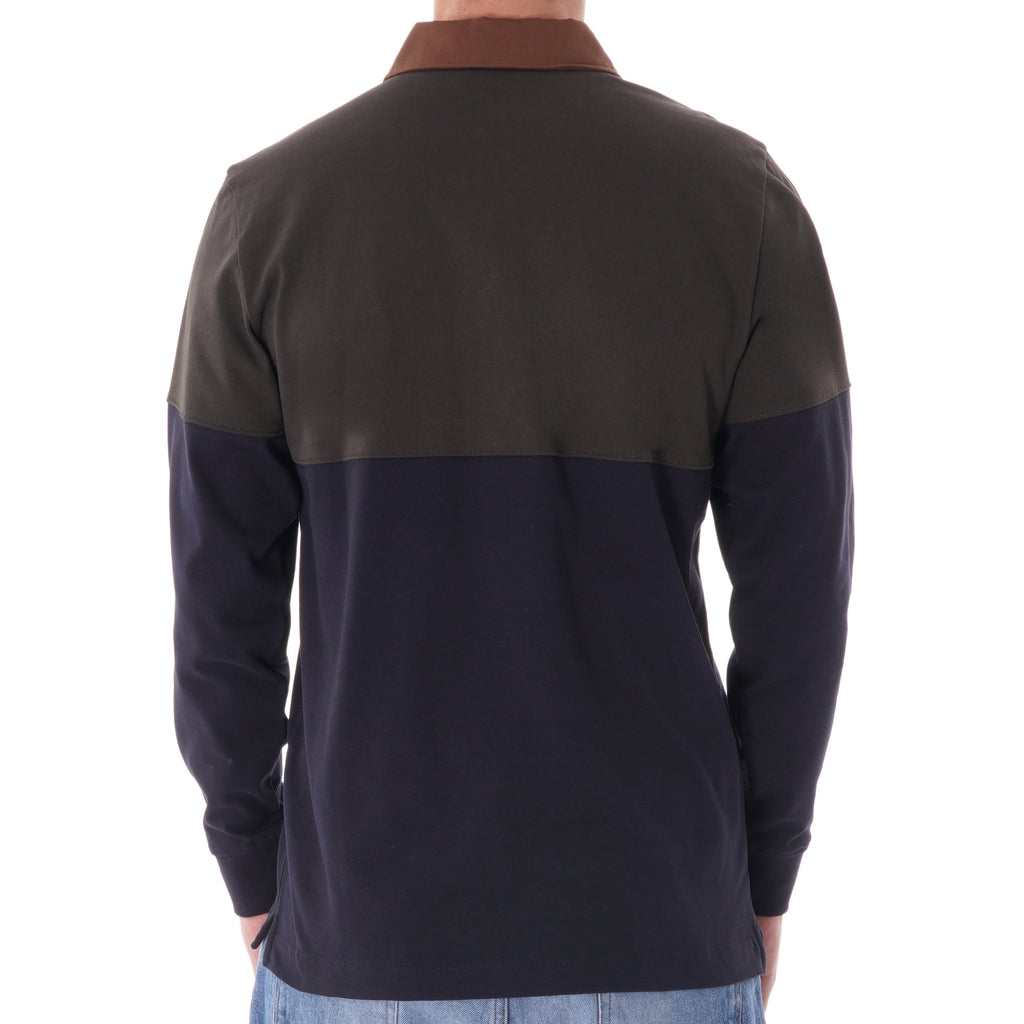 Norse Projects Ruben Polo Colour block top - Beech Green