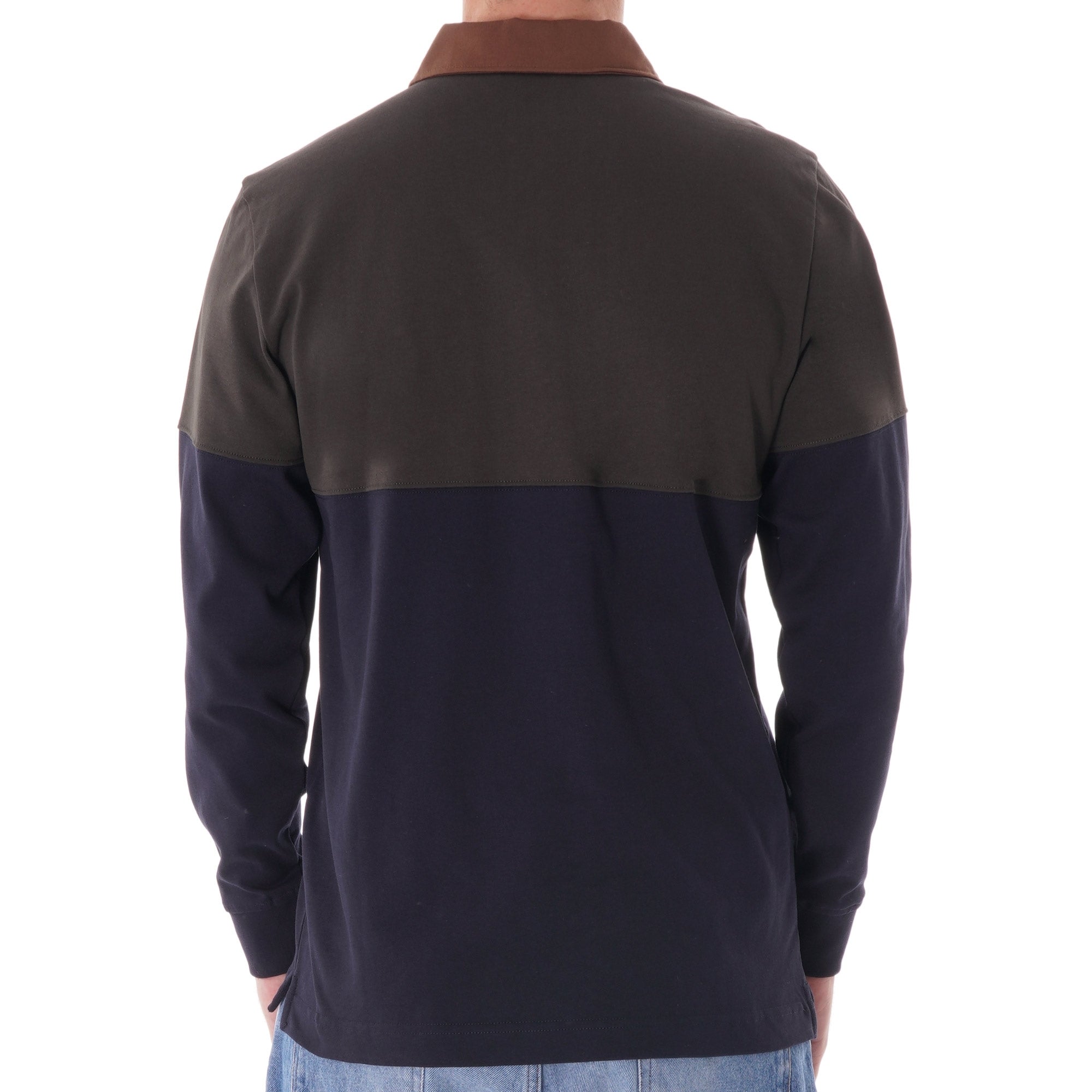 Norse Projects Ruben Polo Colour block top - Beech Green