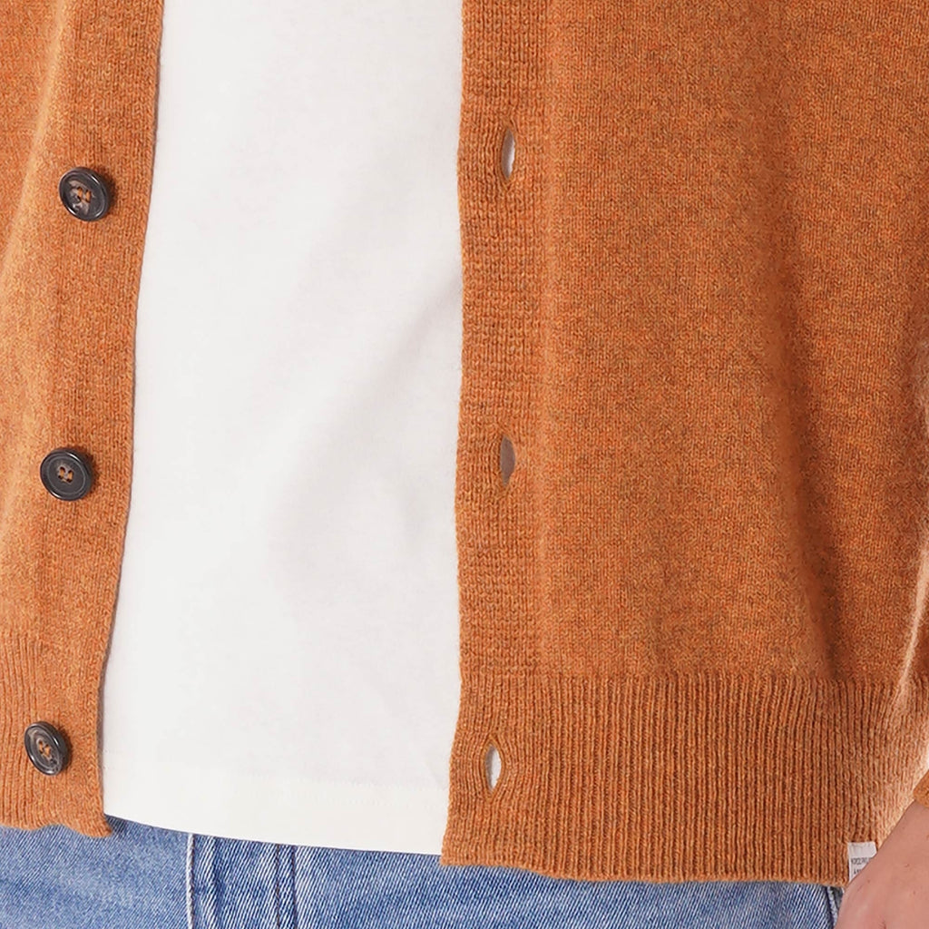 Norse Projects Adam Lambswool Cardigan - Yellow