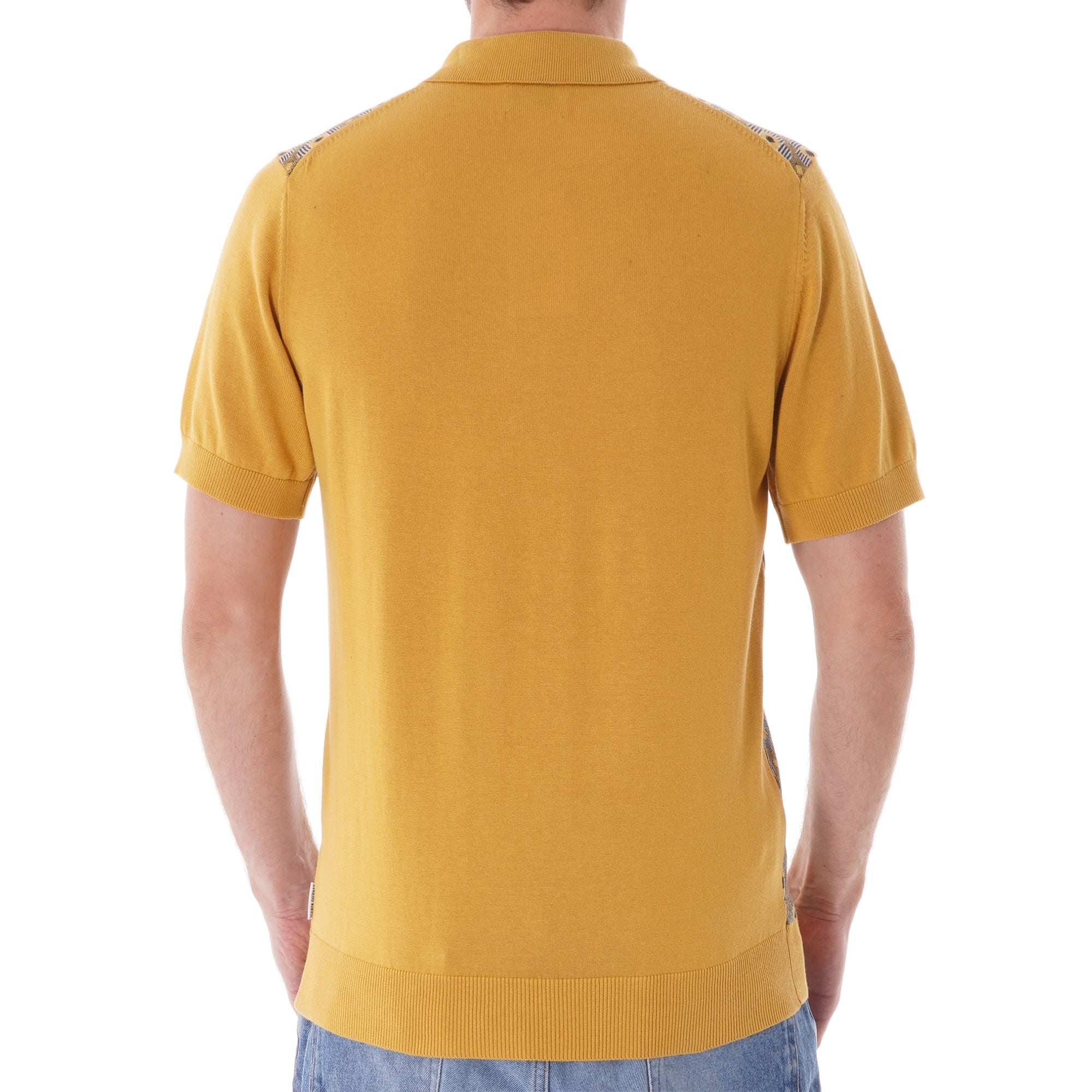 Ben Sherman Pattern knit polo shirt - Dijon
