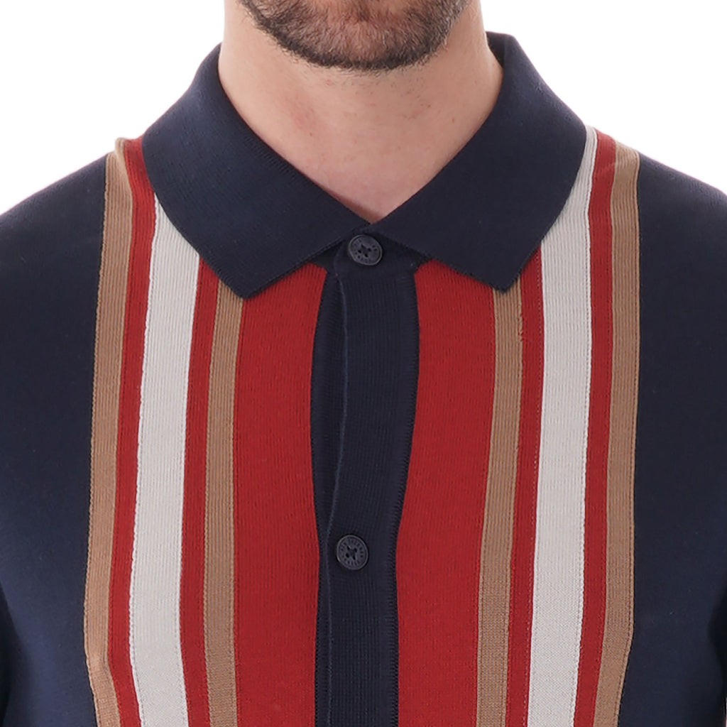 Long Sleeve Mod Knit cardigan - Dark Navy