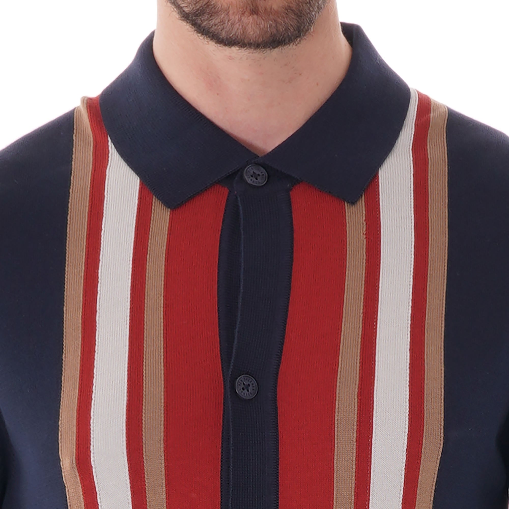 Long Sleeve Mod Knit cardigan - Dark Navy