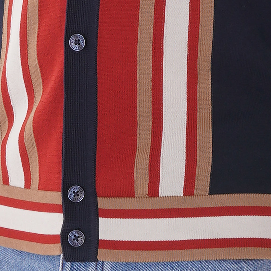 Long Sleeve Mod Knit cardigan - Dark Navy