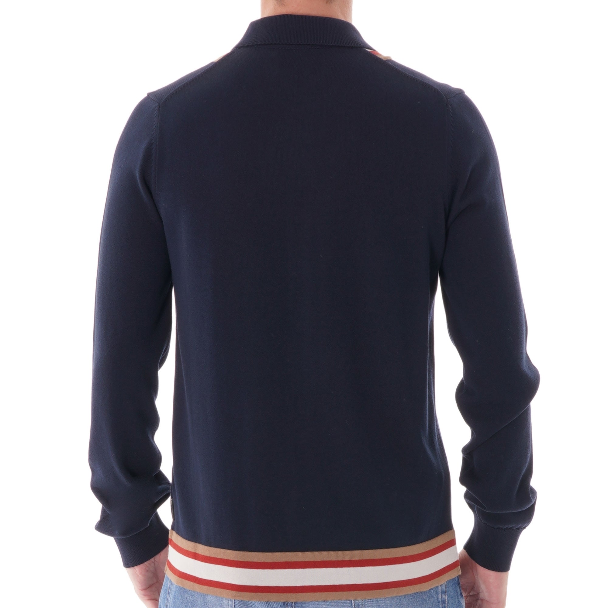 Long Sleeve Mod Knit cardigan - Dark Navy