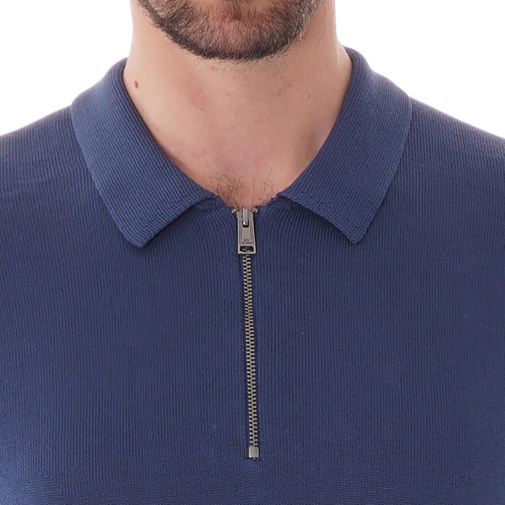 Ben Sherman Colour Knit Polo - Dark Blue