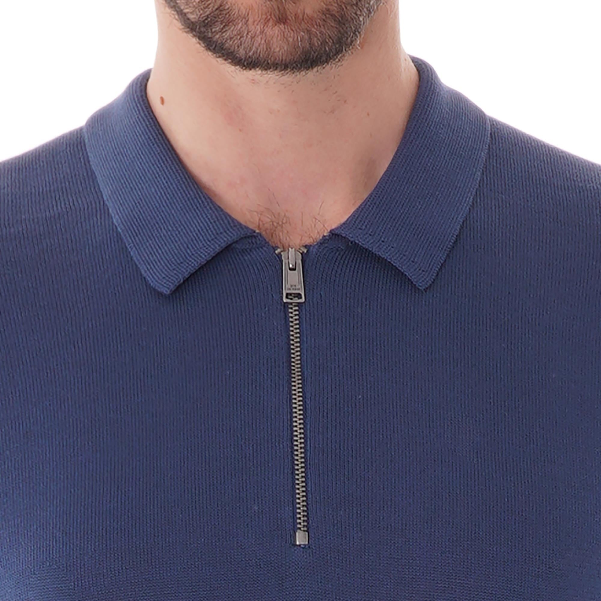 Ben Sherman Colour Knit Polo - Dark Blue