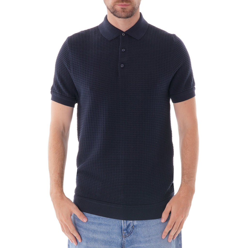 Ben Sherman Tonal Texture Polo - Navy