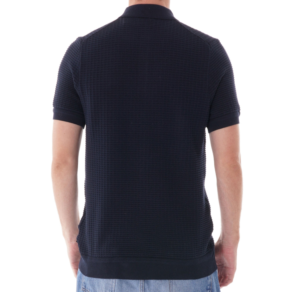 Ben Sherman Tonal Texture Polo - Navy