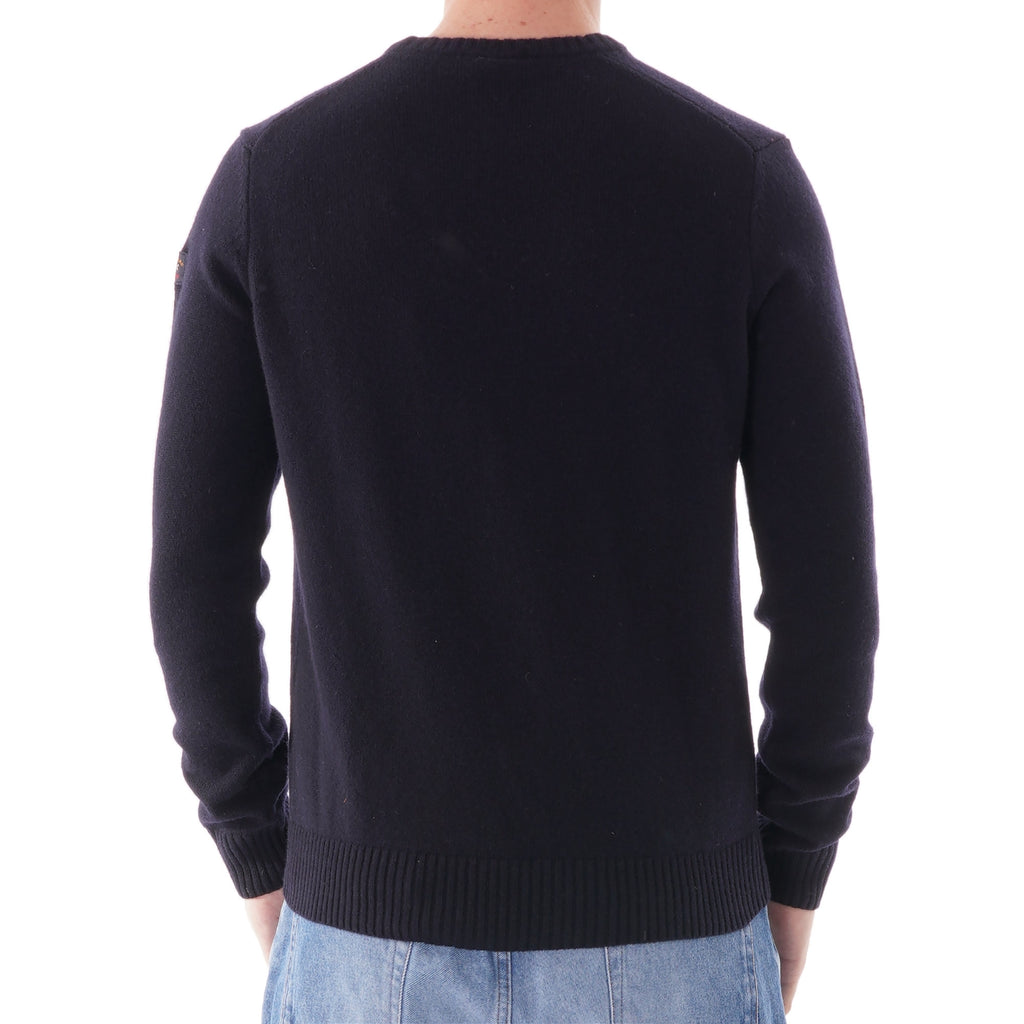 Paul and Shark Colours of Shetland Crewneck Knitted Jumper - Blue