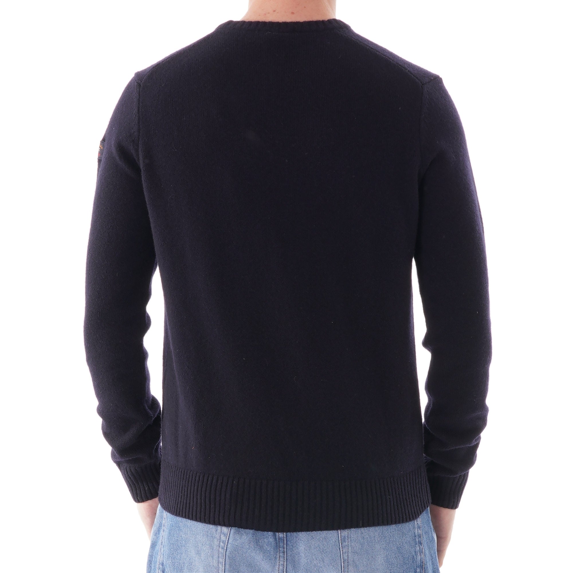 Paul and Shark Colours of Shetland Crewneck Knitted Jumper - Blue
